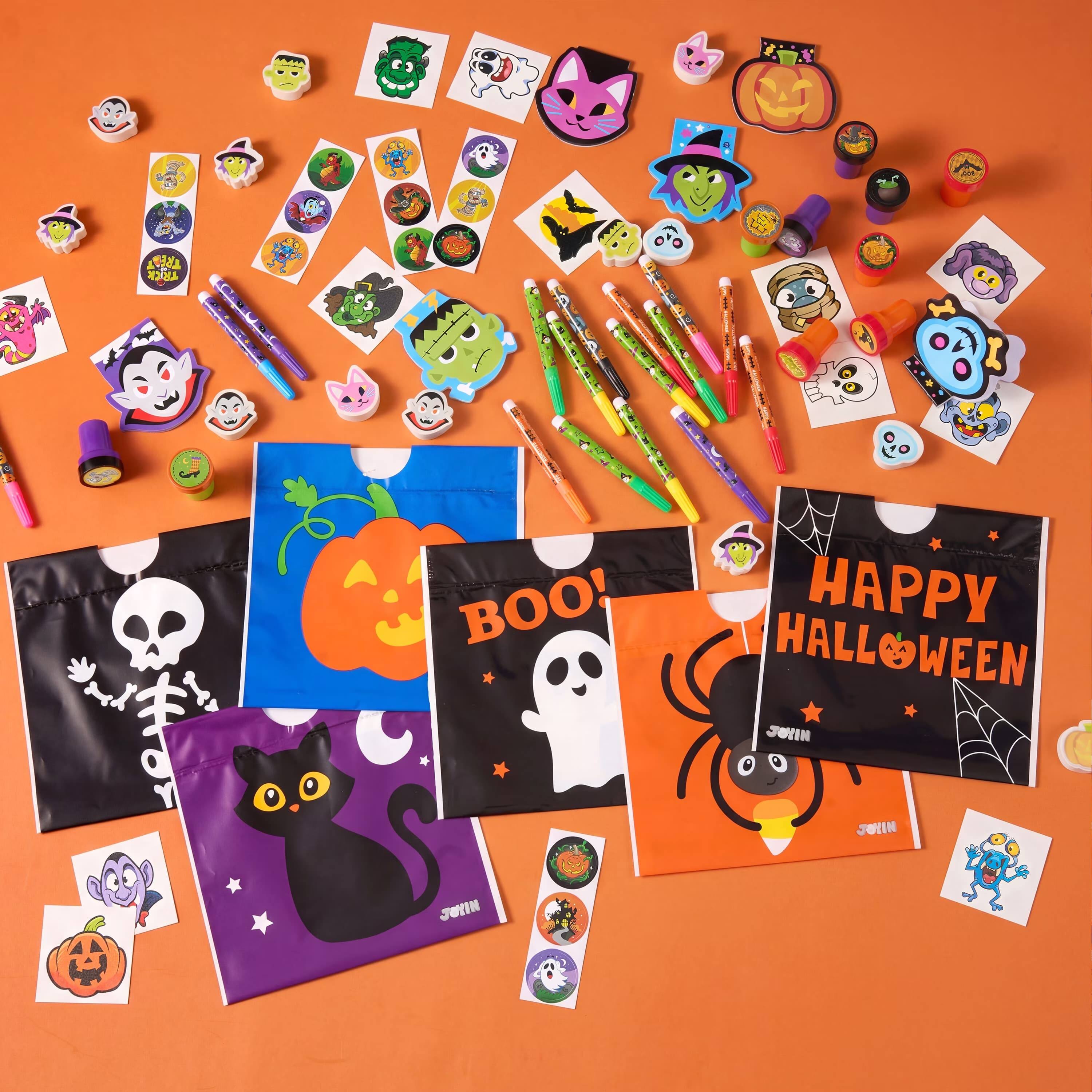 TREAT TRICK  
BOO!  
HAPPY HALLOWEEN  
JOHN