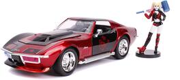 Jada Toys - 1:24 Diecast 1969 Chevy Corvette Stingray With Harley Quinn Figure - COLLECTABLES - Multicolor