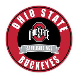 Fan Creations - Ohio State Buckeyes 24" Circle with Banner - Multicolor