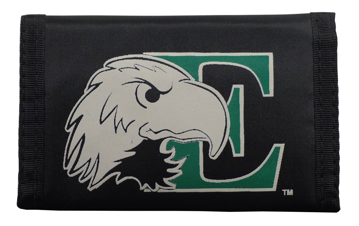 Front. Rico Industries - Eastern Michigan Eagles Nylon Trifold Wallet (Tri-Fold Wallet) - Multi.