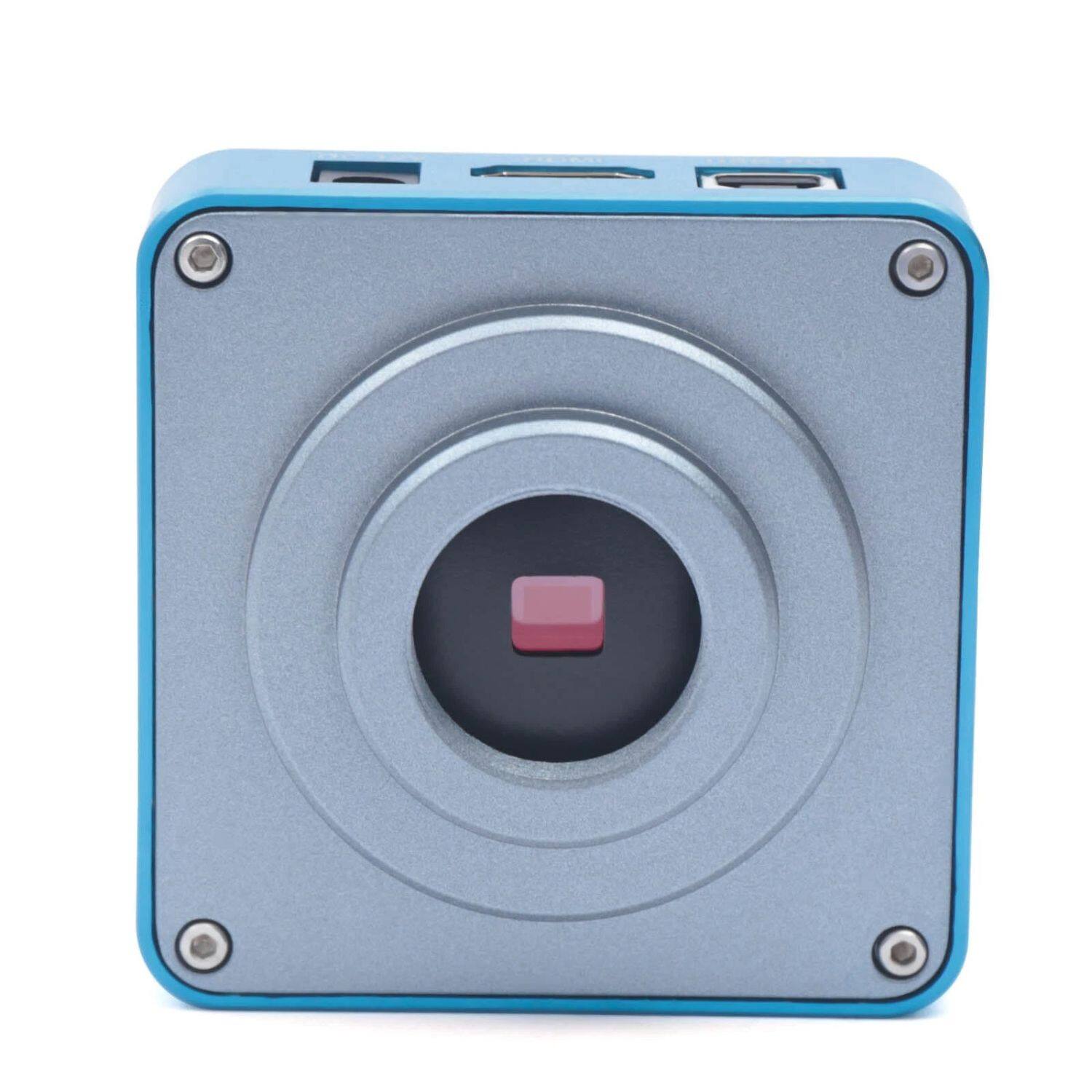 Back. Stock Preferred - HD 1080p HDMI Industrial Digital Video Microscope Camera C Mount USB Blue.