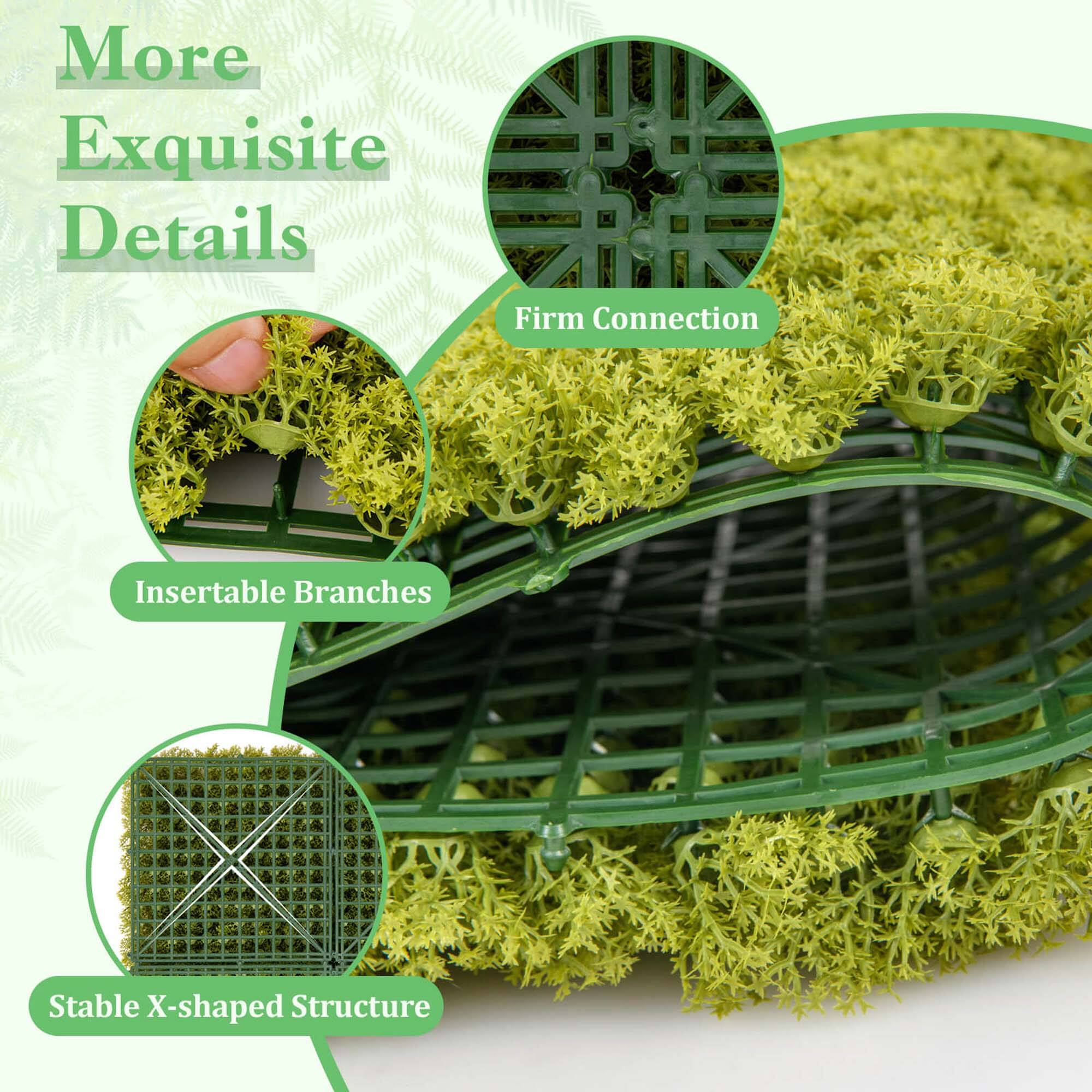 More Exquisite Details  
Firm Connection  
Insertable Branches  
Stable X-shaped Structure