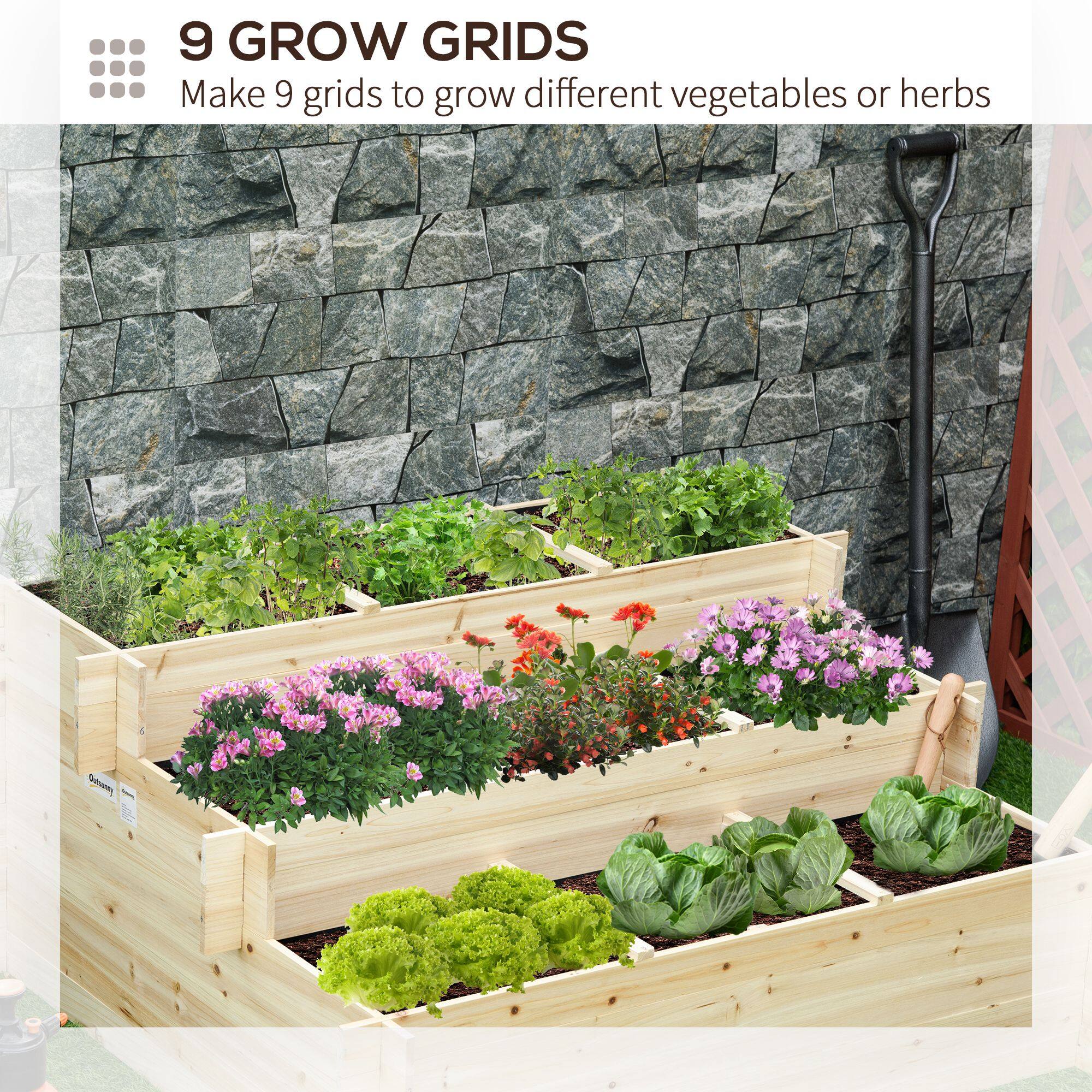 9 GROW GRIDS
Make 9 grids to grow different vegetables or herbs
Sutsalty