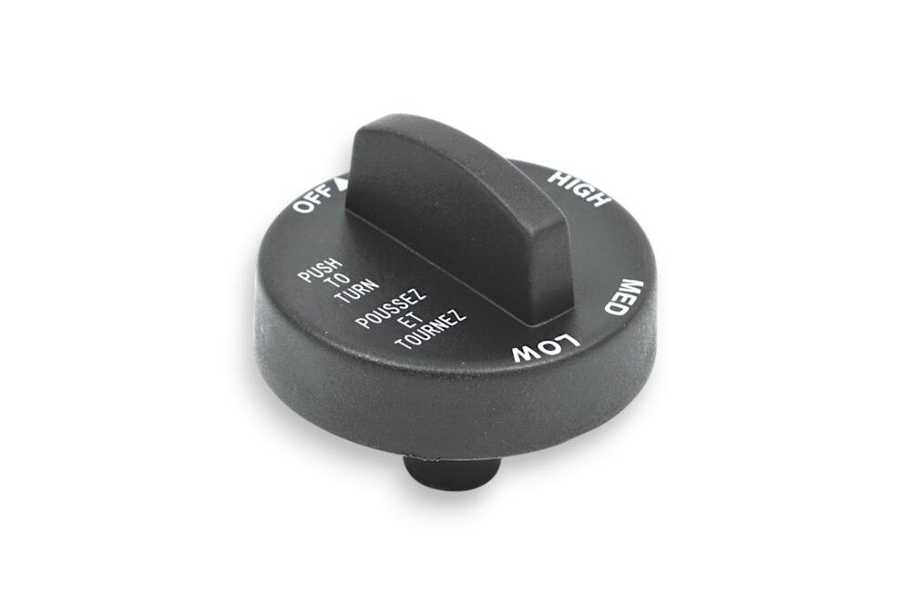 OFF  
PUSH TO TURN  
POUSSEZ ET TOURNÉZ  

HIGH  
MED  
LOW