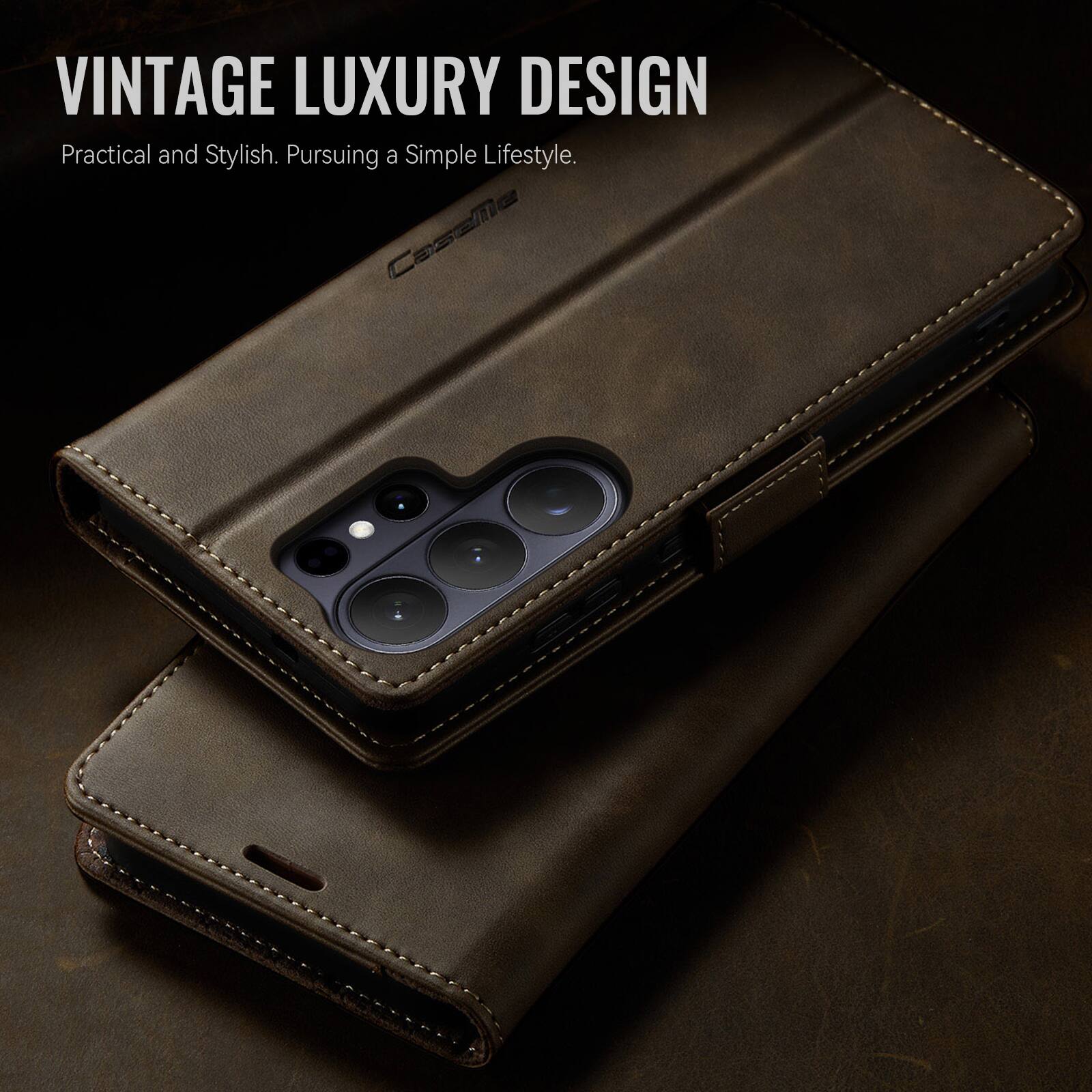 VINTAGE LUXURY DESIGN  
Practical and Stylish. Pursuing a Simple Lifestyle.  
CaseMe