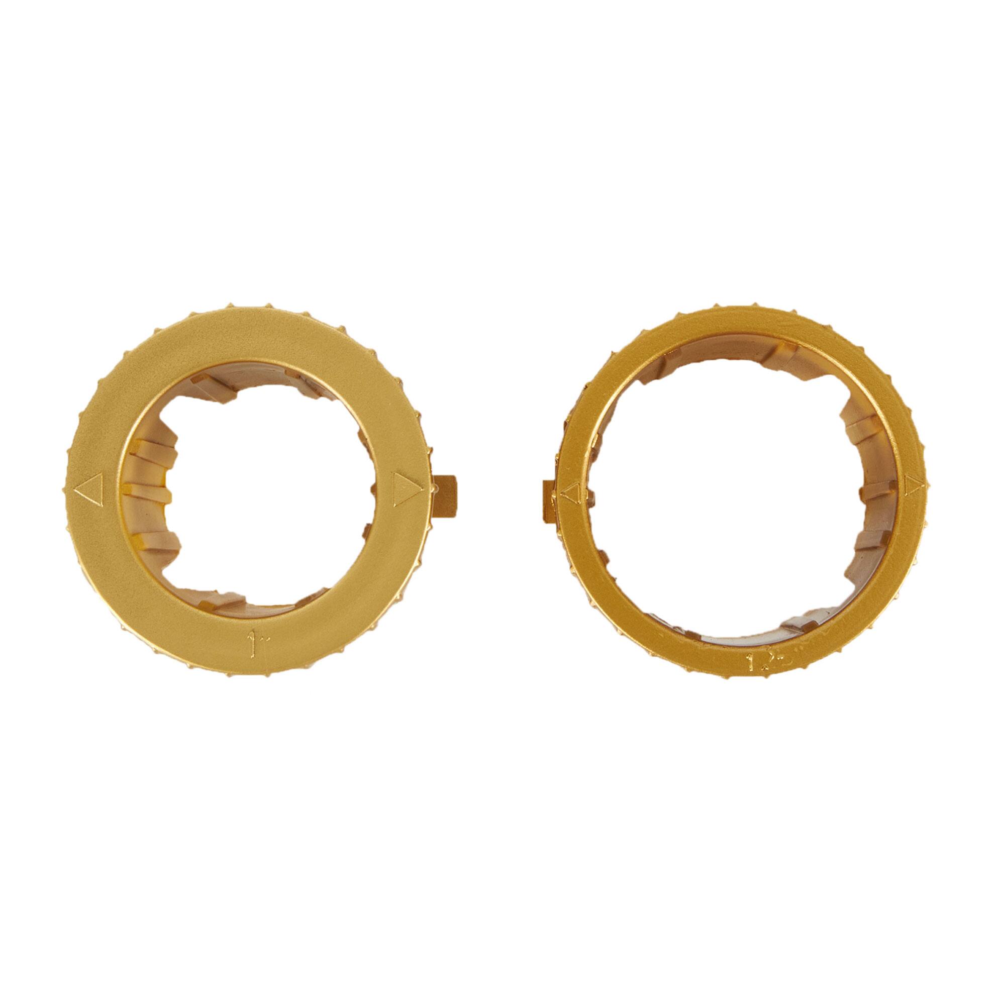 Alt View 8. Home Heritage - Home Heritage Metal Rotating Christmas Tree Stand for Holiday Trees Up to 7.5 ft - Gold.