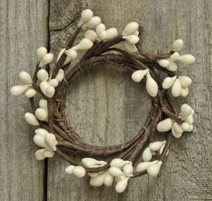 Front. BreeBe - Mini Pip Berry Ring - 1.5" - Ivory - Ivory.