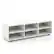 Alt View 19. Costway - TV Stand TV Console Cabinet 6-Cubby Media Console Entertainment Center with Adjustable Shelves - White.