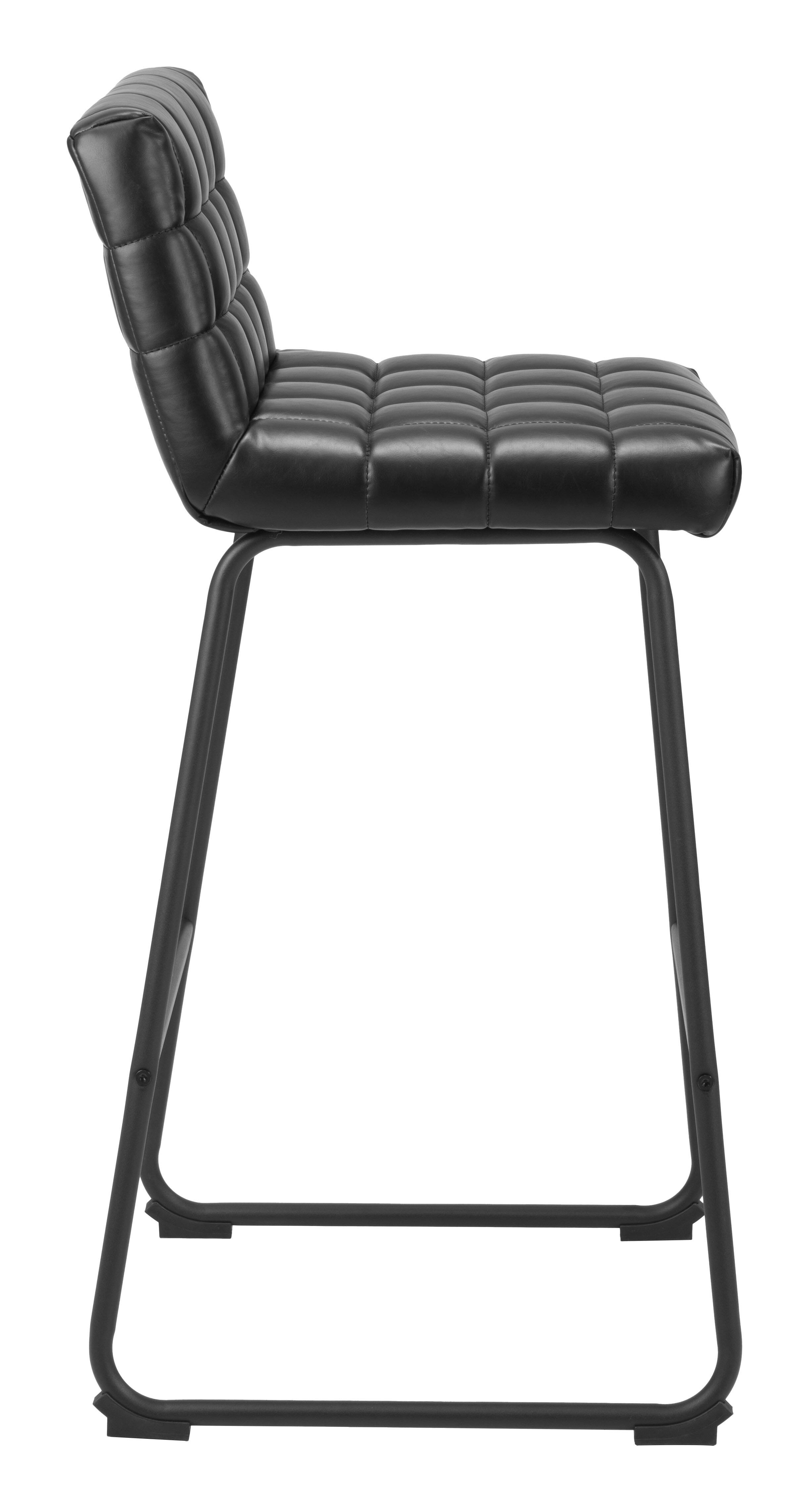 Back. Hivvago - Pago Barstool (Set of 2) Black - Black.