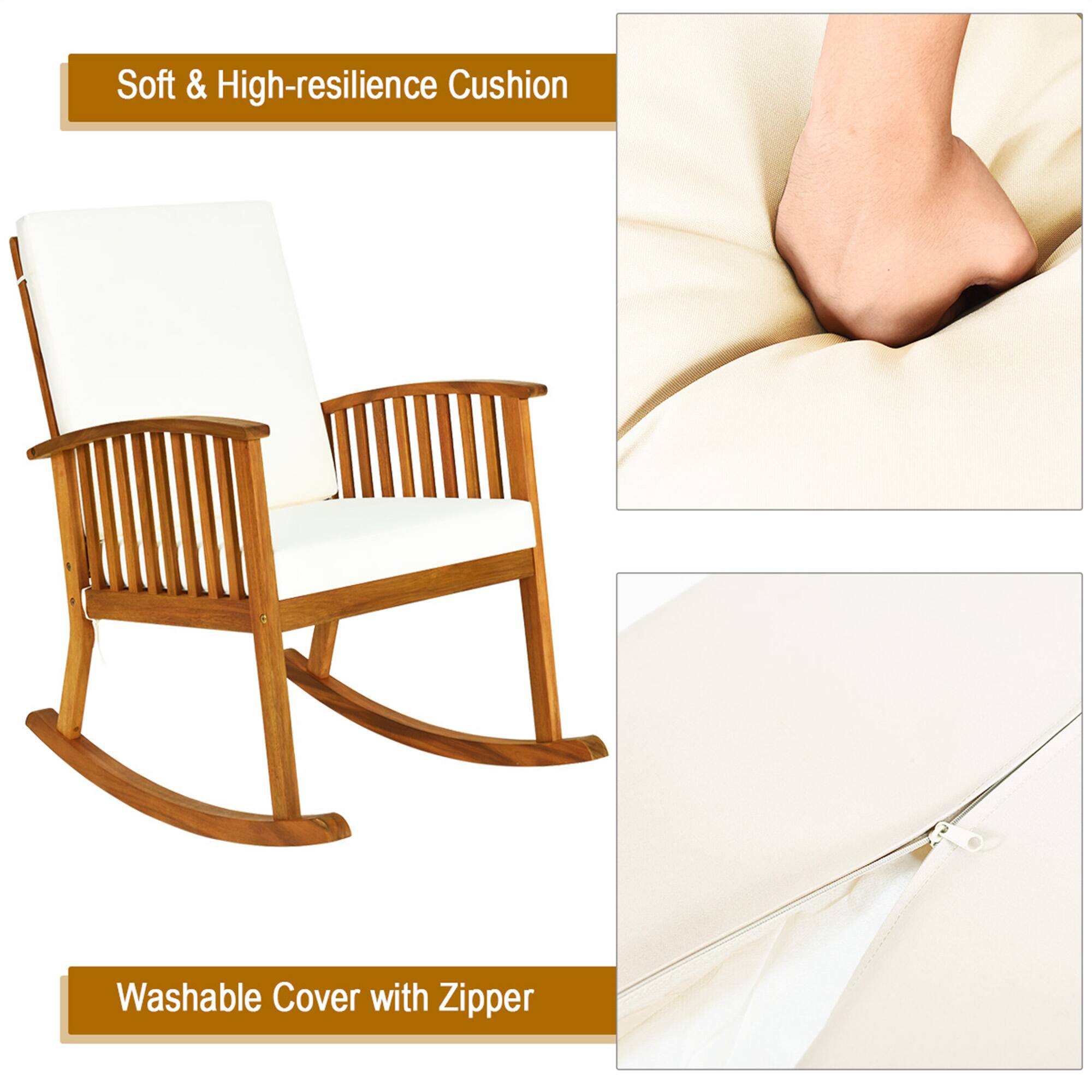 Soft & High-resilience Cushion
Washable Cover with Zipper
