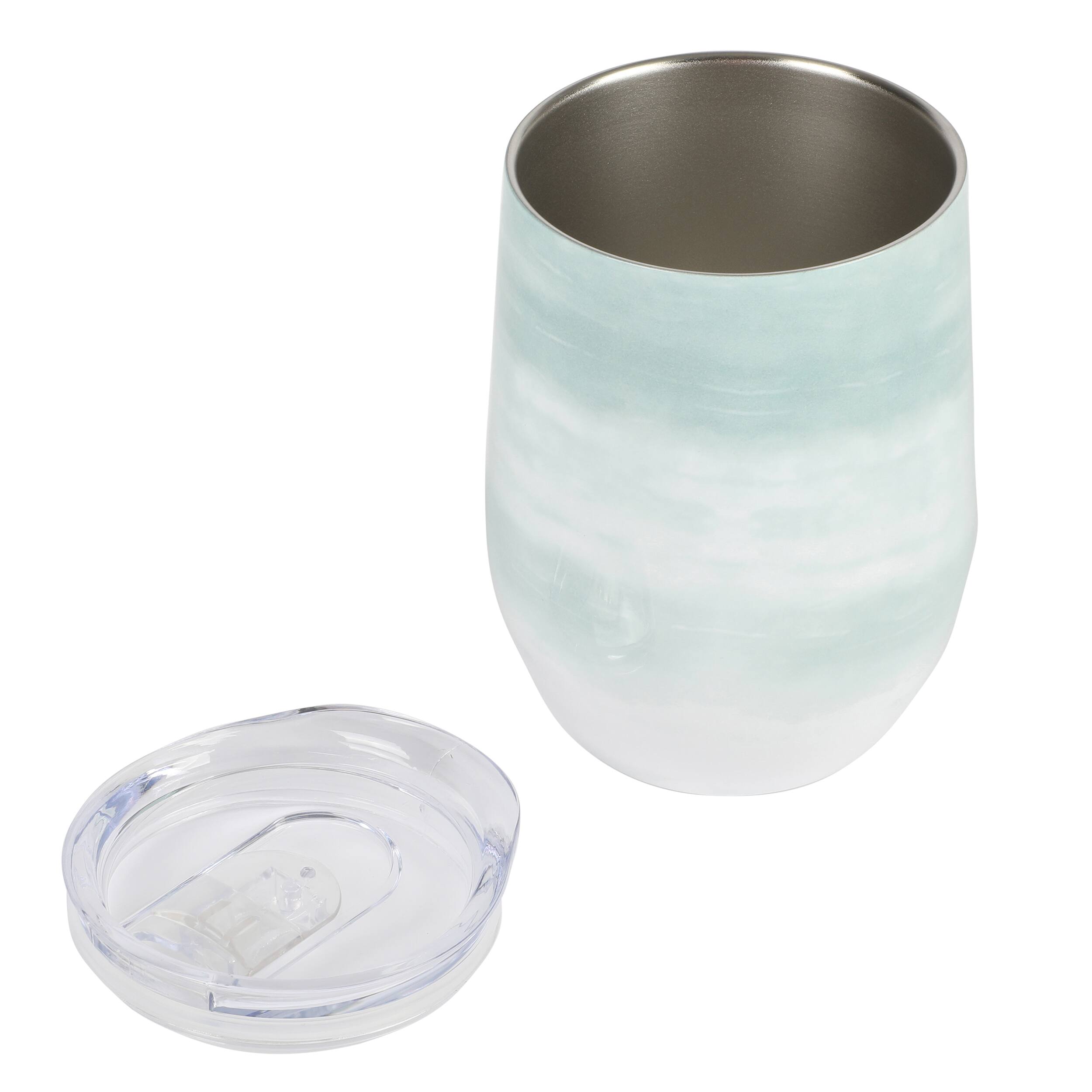 Alt View 1. Gibson - Gibson Home Brampton 12 Ounce Stainless Steel Thermal Stemless Wine Tumbler in Mint - Mint.