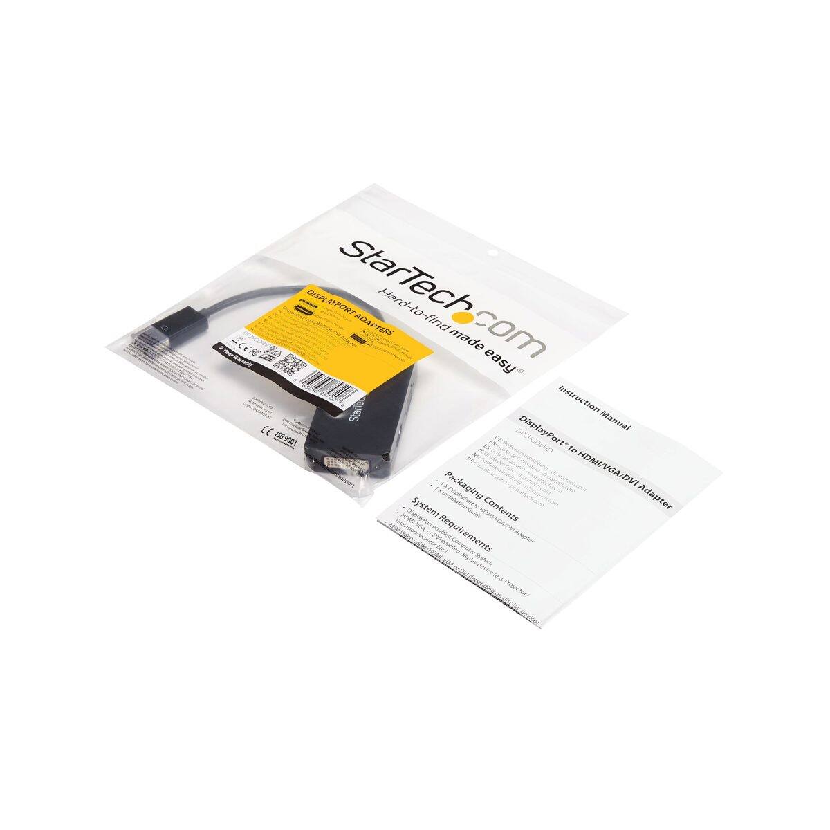 Year 30 - Warranly DISPLAYPORT ADAPTERS DISPLAYPORT StarTech.com ADAPTERS Hard-to-find made easy Instruction Manual 1509001 1% 10. DP2VGDVHD to (2) PT: ML Packaging HDMI/VGA/DVI Adapter Display? System Xtnstallation Cashie BY Contents HOMI, VGA HDMI/VGA/DV IN Requirements DV) Computes Adapter Dc) VIA System device log. depending Projector/ Swplay device