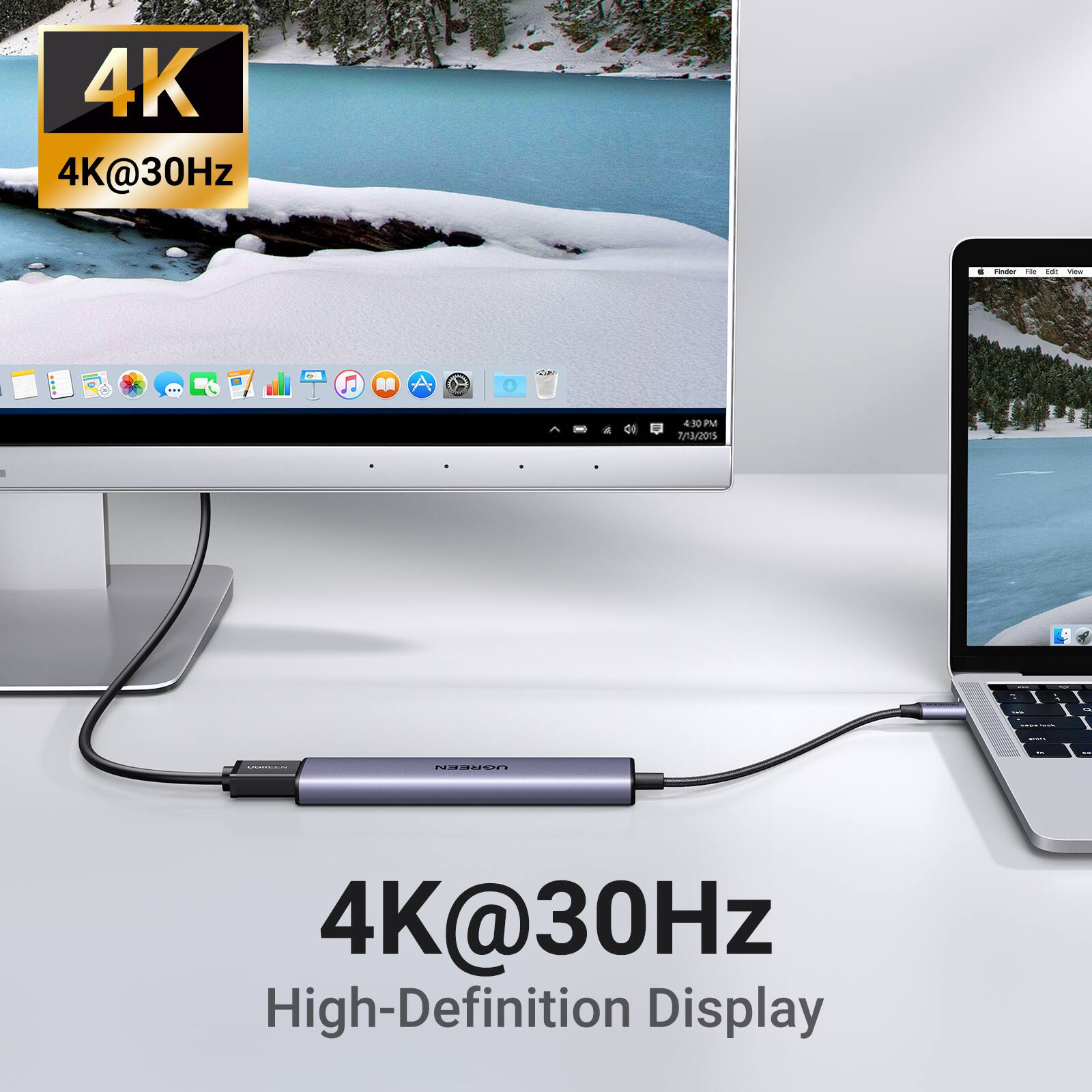 4K@30Hz High-Definition Display