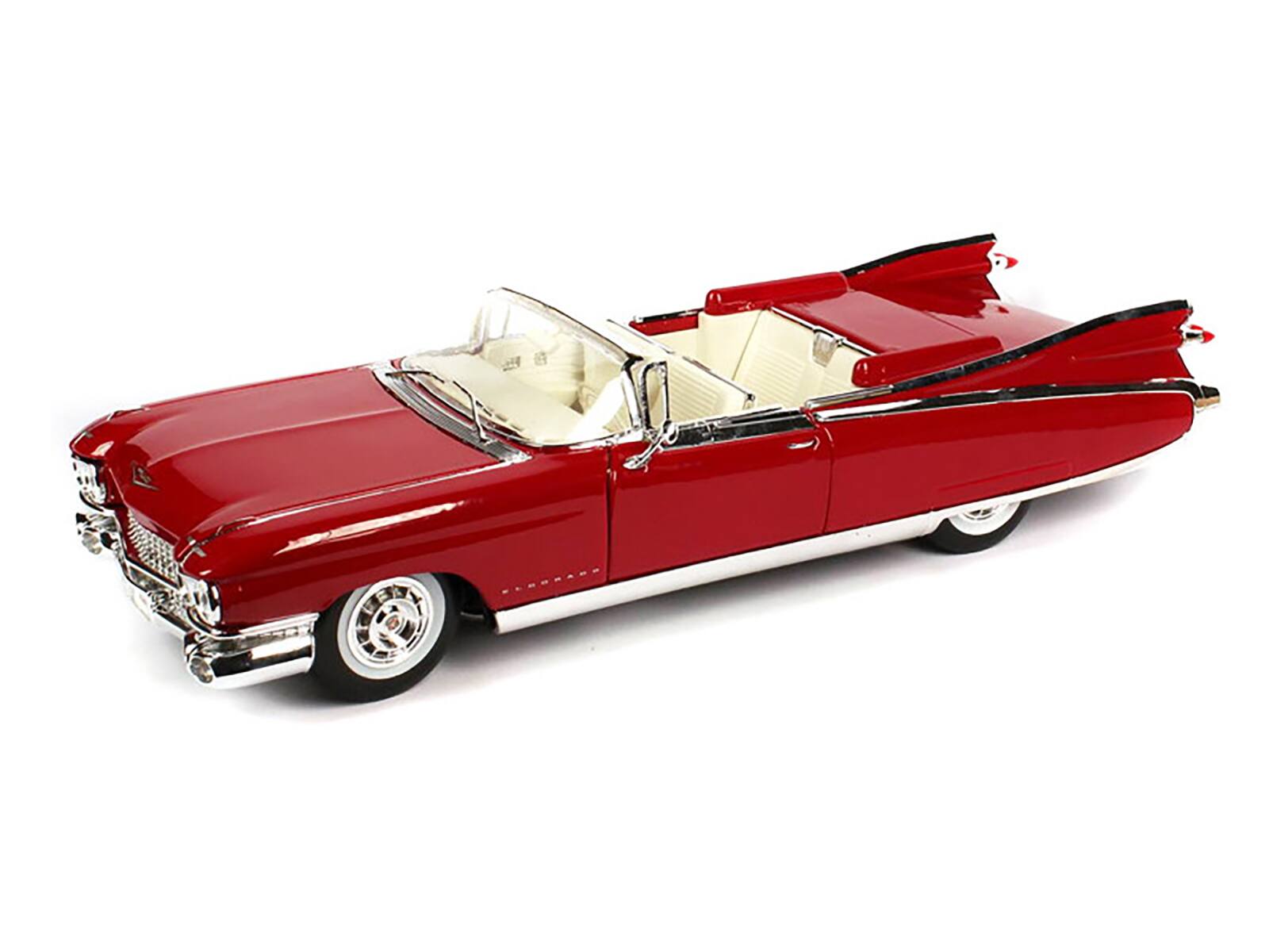 Angle. Maisto - 1959 Cadillac Eldorado Biarritz Red 1/18 Diecast Model Car by Maisto - Red.