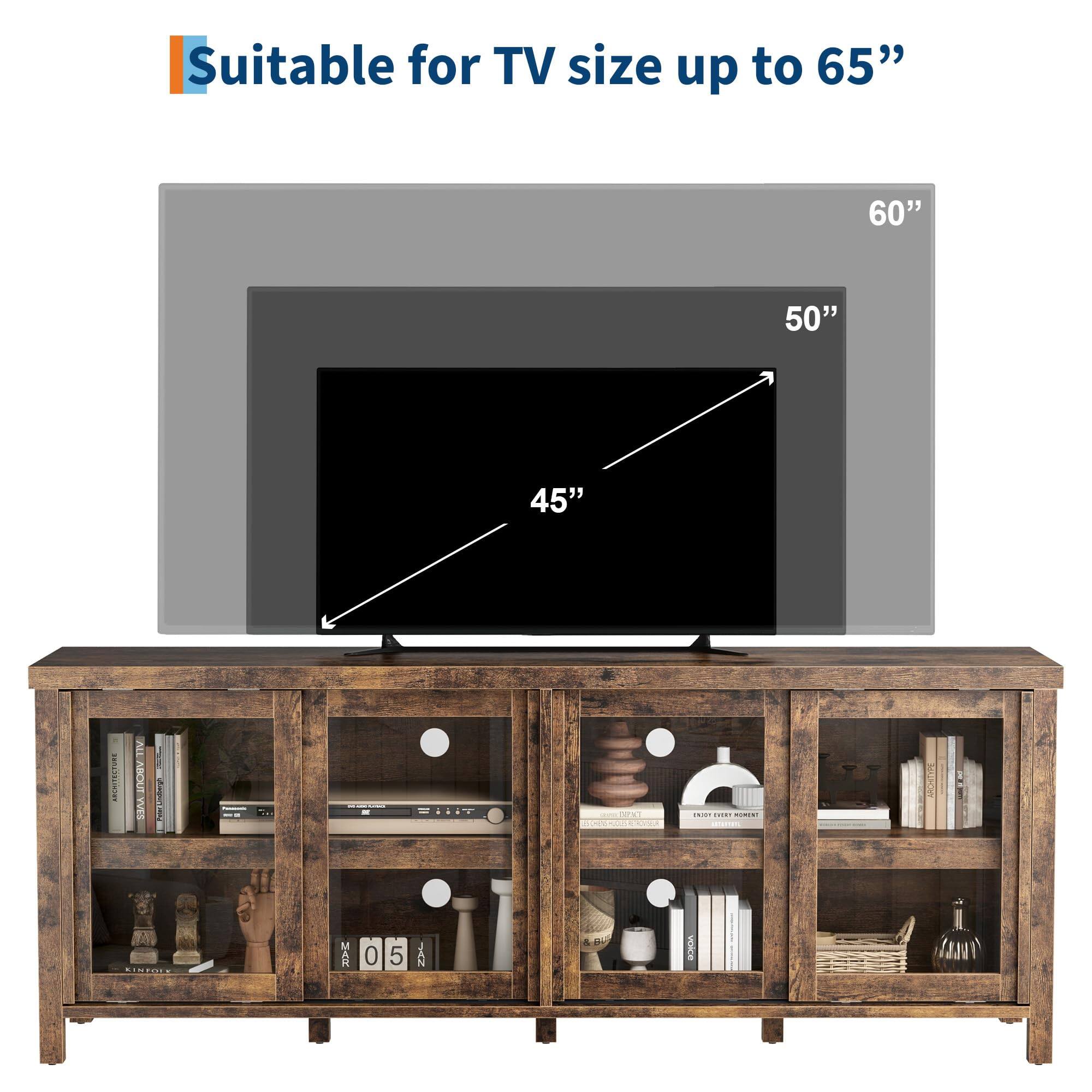 Suitable for TV size up to 65"  
60"  
50"  
45"