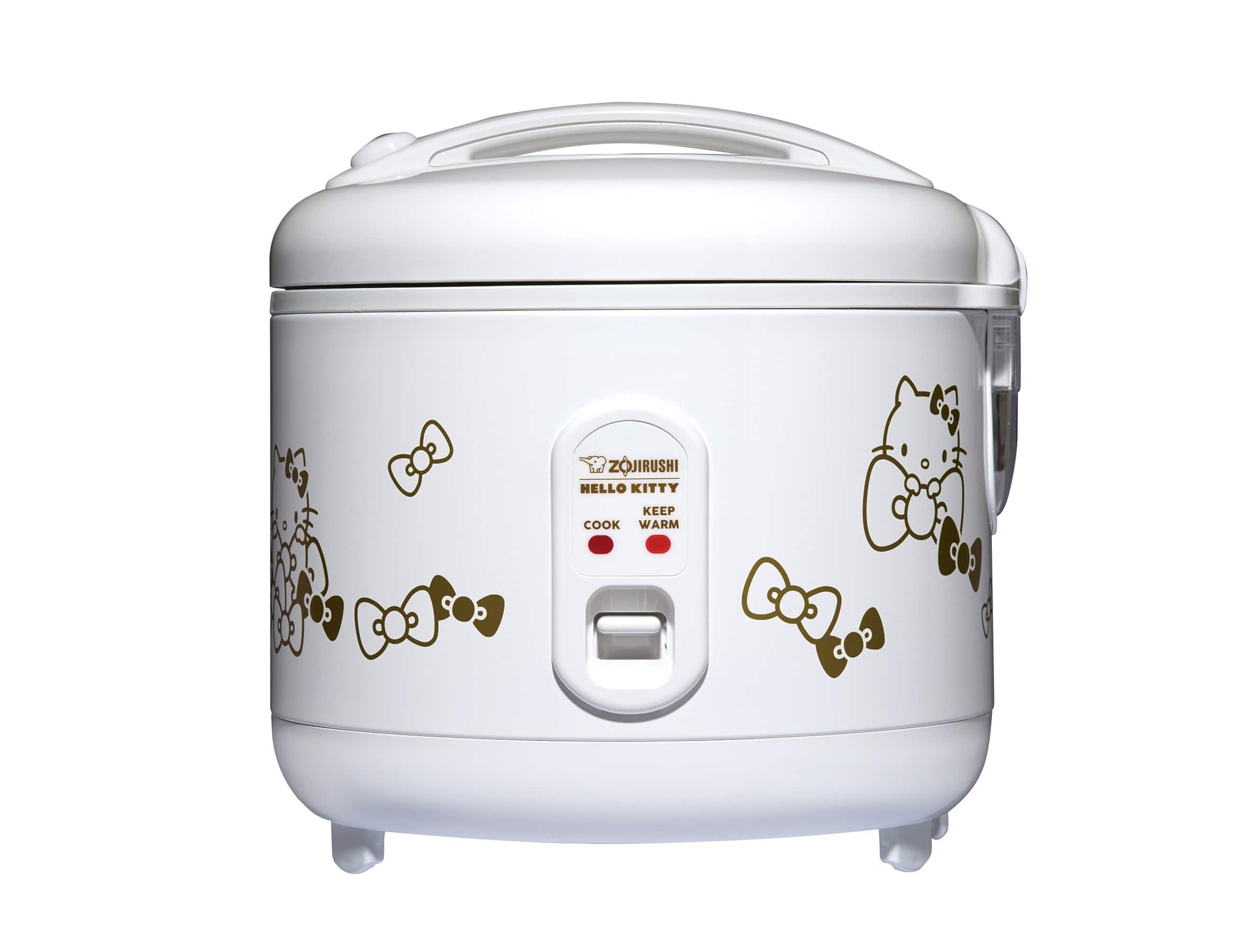 Front. Zojirushi - x Hello Kitty 5.5 Cup Automatic Rice Cooker & Warmer - White.