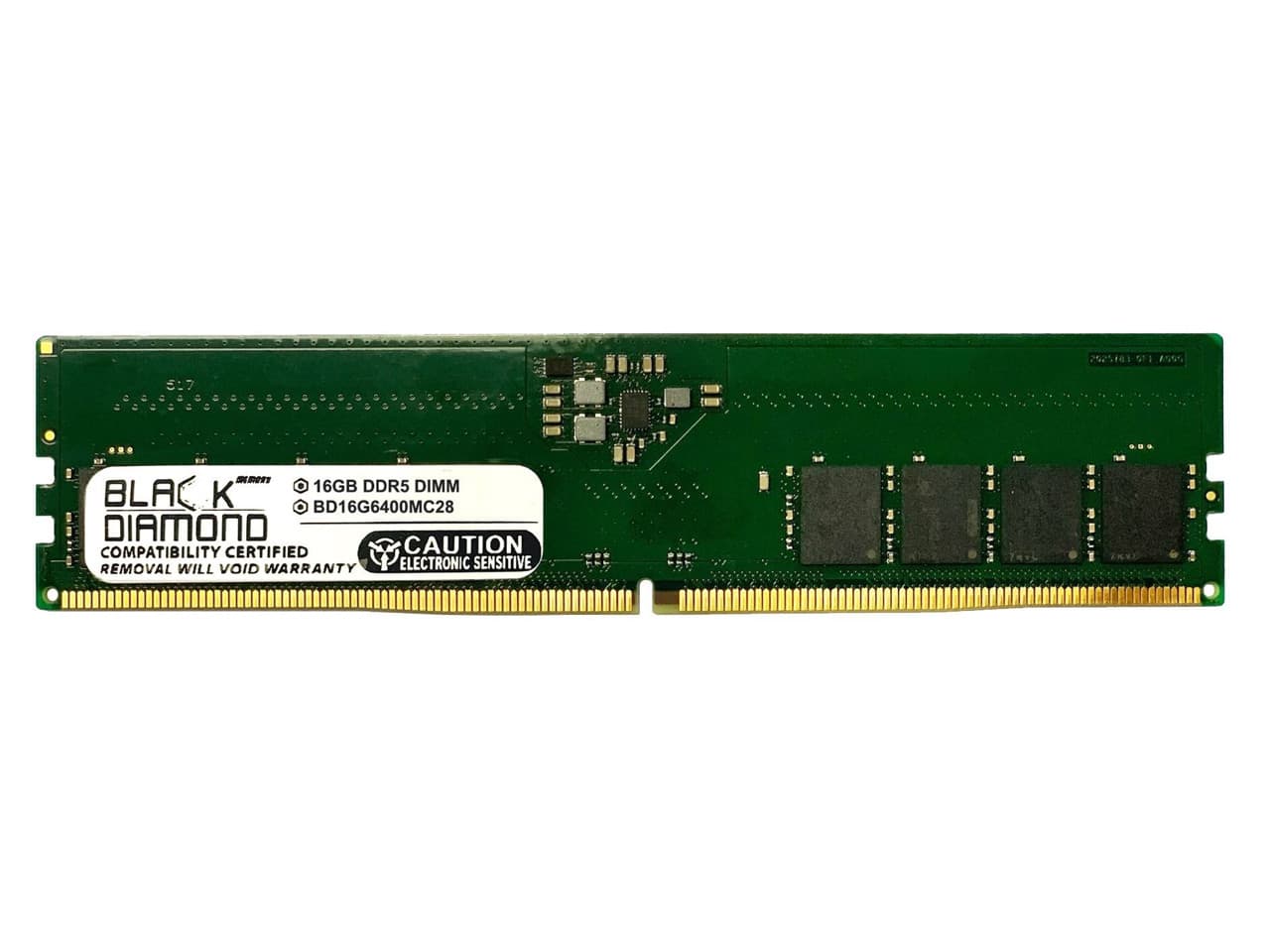 Black Diamond - memory 16gb (2 x 8gb) ddr5 6400 288-pin memory bd16g6400mc28