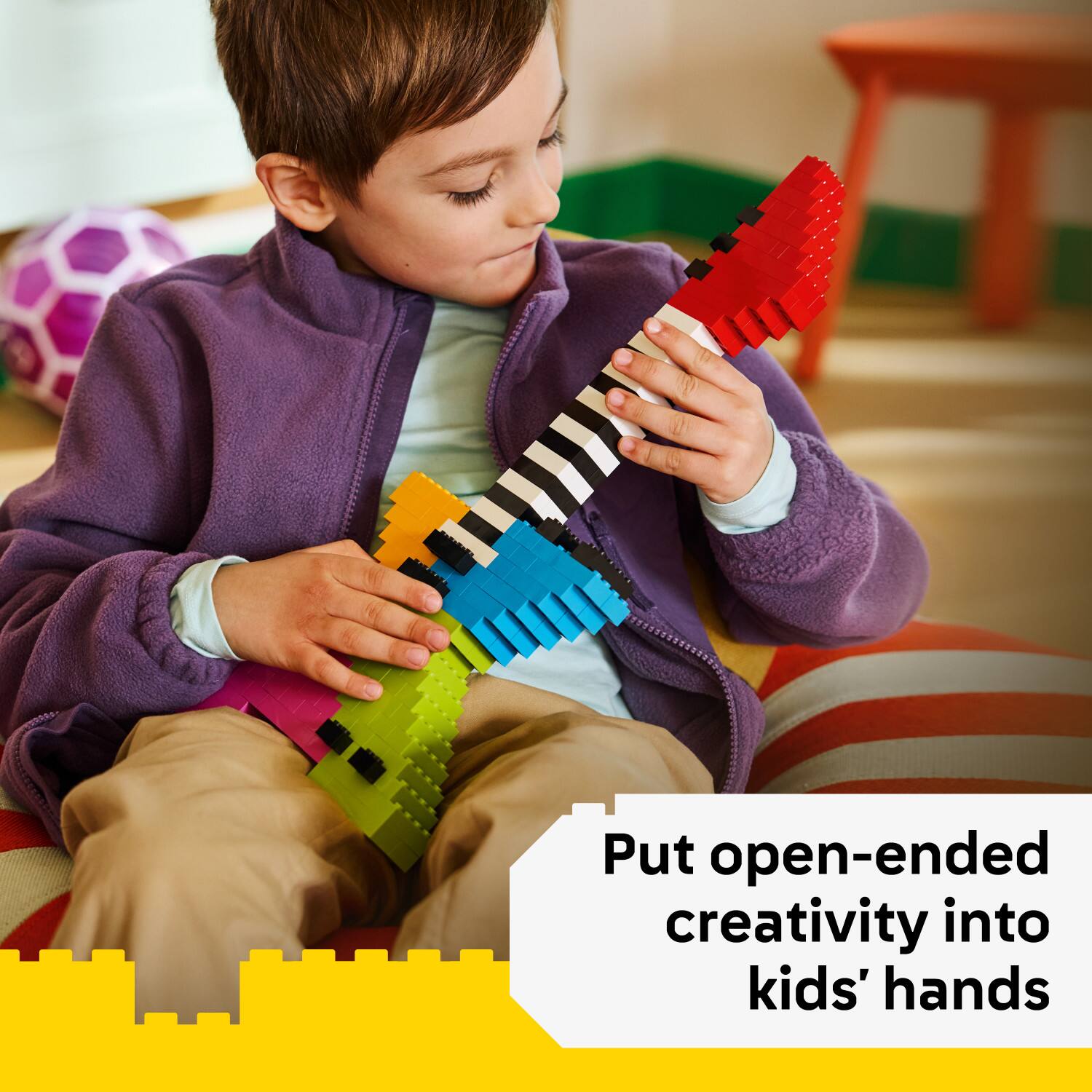 Put open-ended creativity into kids' hands