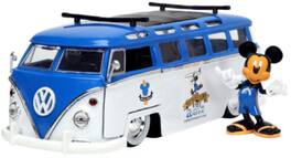 Jada Toys - 1:24 Disney - Hollywood Rides - VW Surf Bus with Mickey Mouse Figure - Collectibles - Mulitcolor