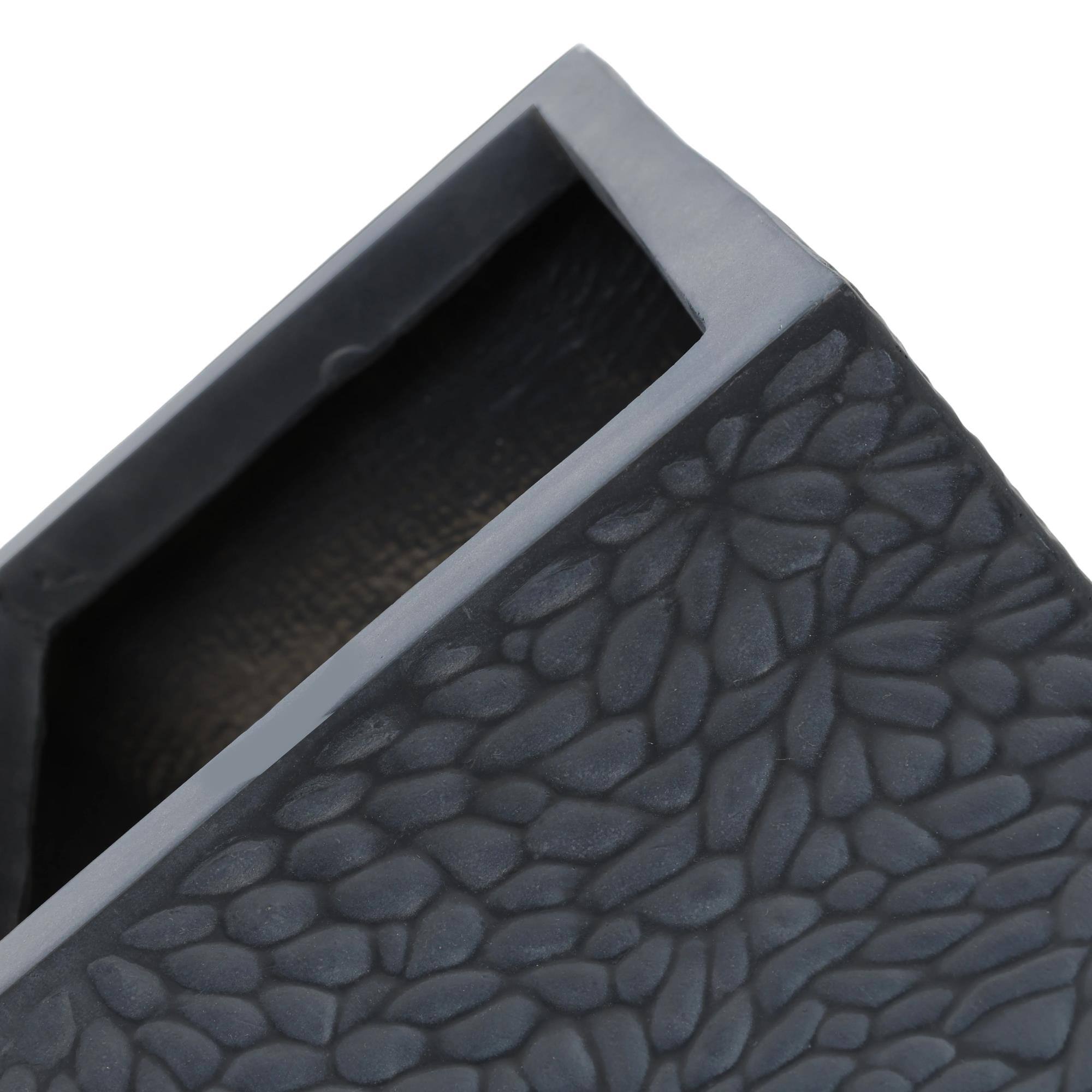 Alt View 6. Boyel Living - 4  Piece Magnesium Oxide Planter Set  Square Grey Flower Pots with Drainage Holes - Gray.