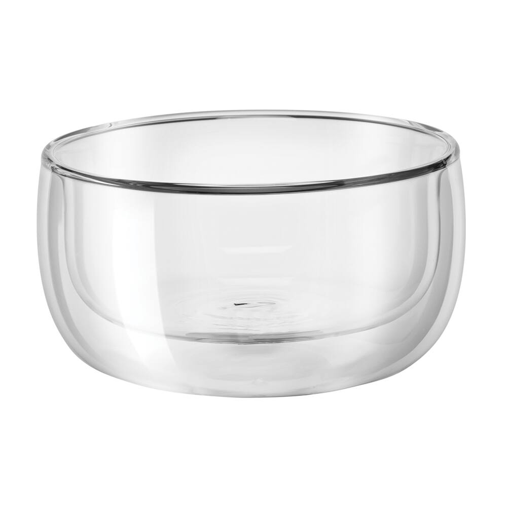 Alt View 1. ZWILLING - ZWILLING Sorrento 2-pc Double-Wall Glass Bowl Set - Clear.