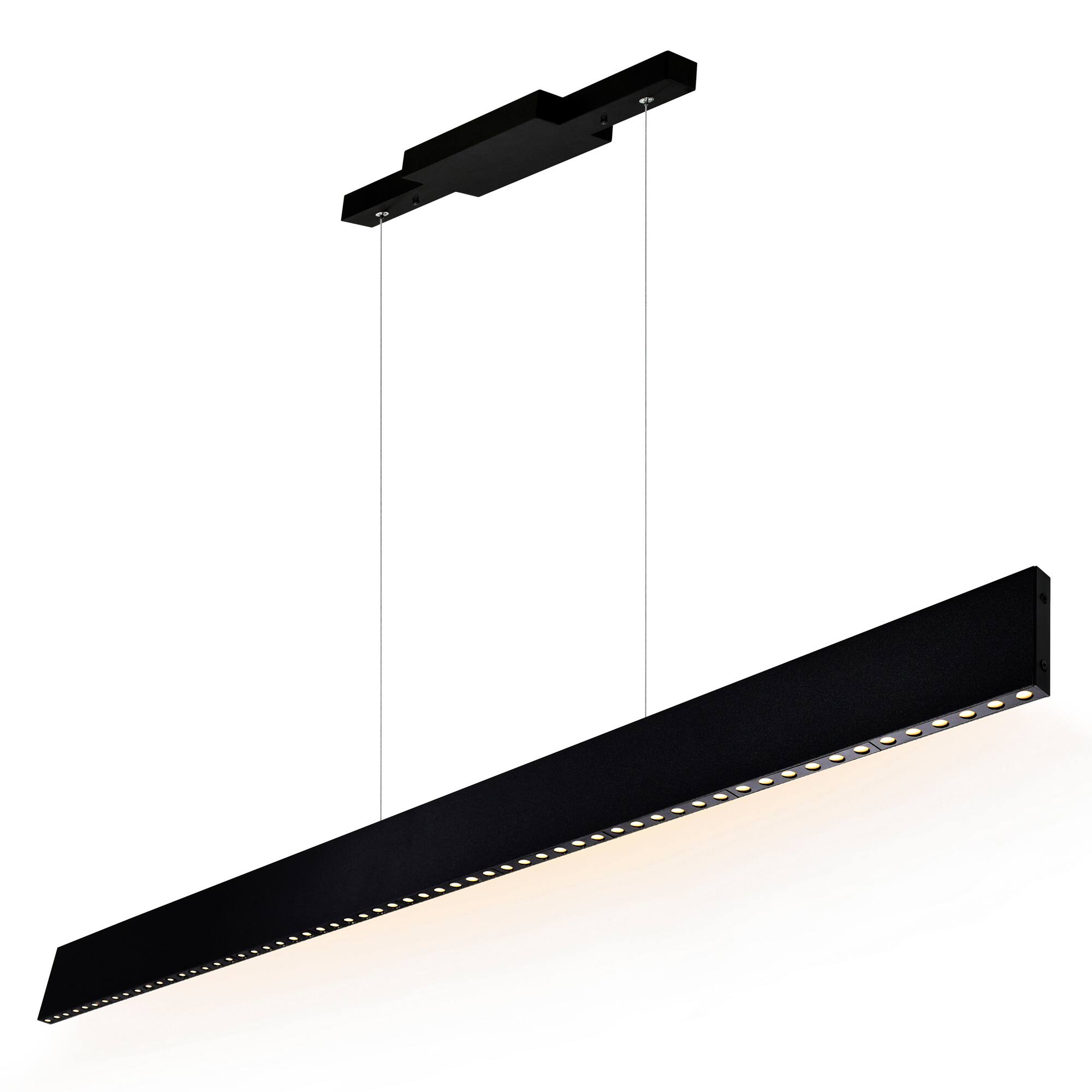Angle. CWI Lighting - Bellagio 45 in LED Integrated Black Chandelier - Black.