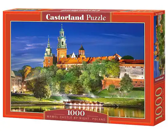 Castorland Puzzle, 1000, WAWEL CASTLE BY NIGHT, POLAND, Castorland 1000