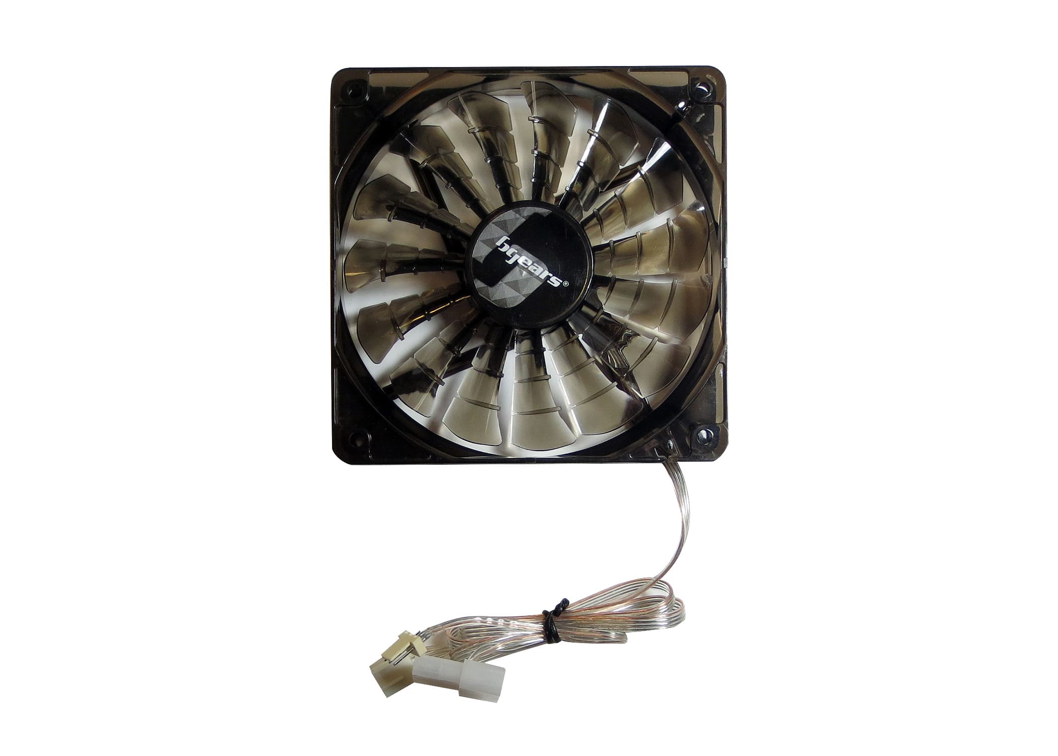 Bluegears - b-PWM 120mm Black, Speed range 500-2000 RPM, Airflow at 110 CFM, 2 ball bearing, 4 pins PWM fan - Translucent Black