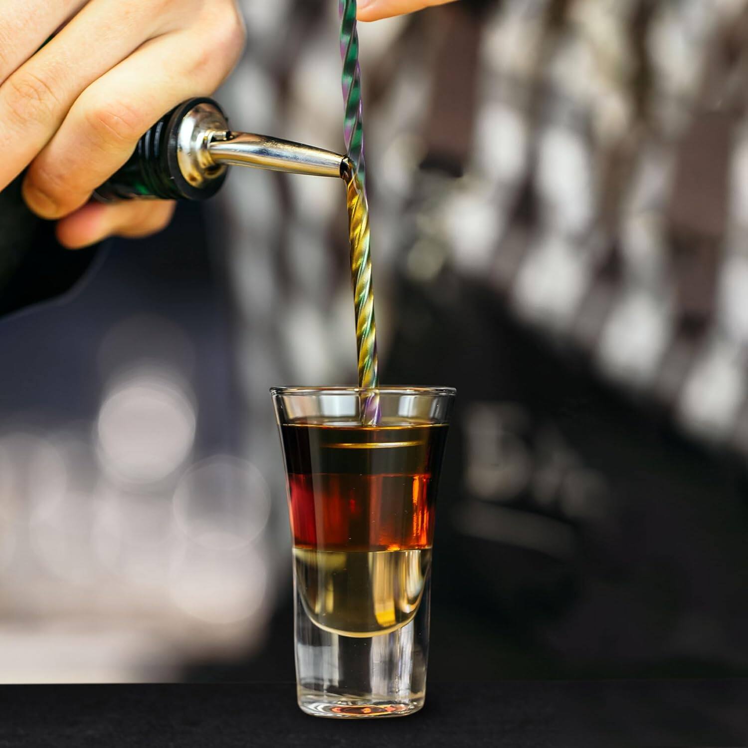 Alt View 2. Zulay Kitchen - Zulay Kitchen Premium 12 Inch Stainless Steel Cocktail Spoon - Long Attractive Spiral Design for Layering Drinks - Multicolor.