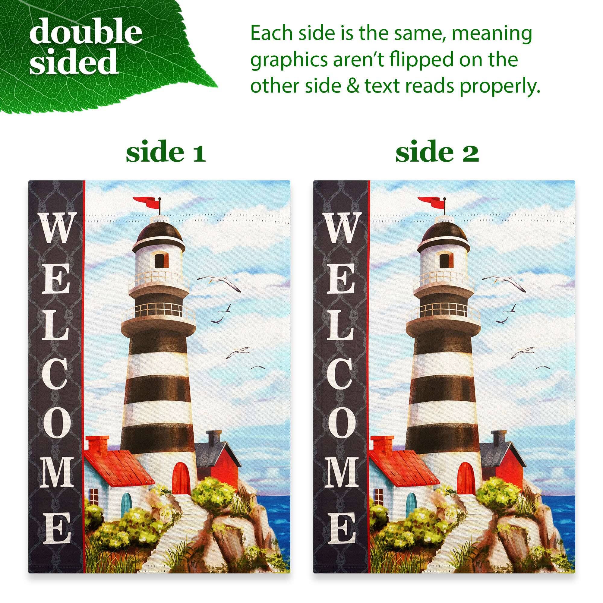 double sided

Each side is the same, meaning graphics aren't flipped on the other side & text reads properly.

side 1

WELCOME

side 2

WELCOME