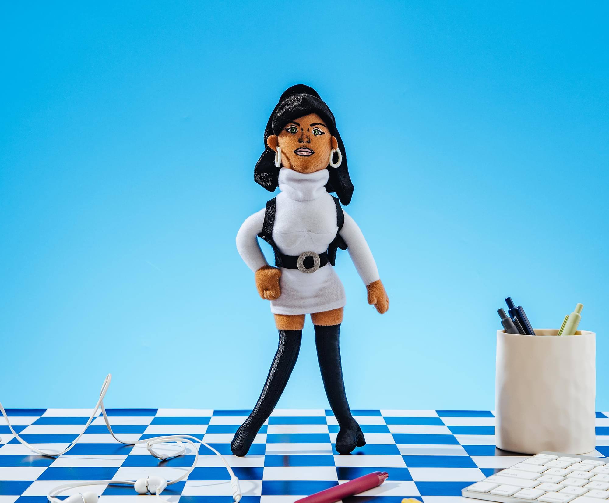 Alt View 2. Factory Entertainment - Archer 12" Lana Kane Plush - Black.