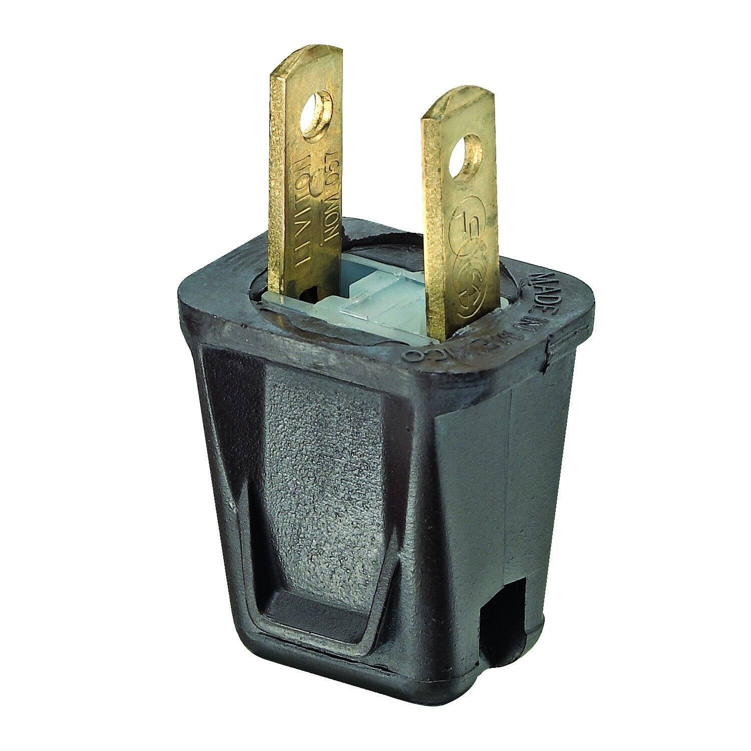 Leviton - Easy-To-Wire Residential Thermoplastic Straight Blade Plug 1-15P 20-18 AWG 2 Pole 2 Wire - Brown price history on PriceWatchPro