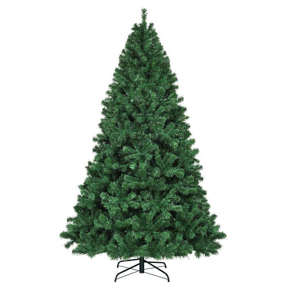 Resenkos - 7.5-Ft Pre-Lit Artificial Spruce Christmas Tree with 550 Lights - Green