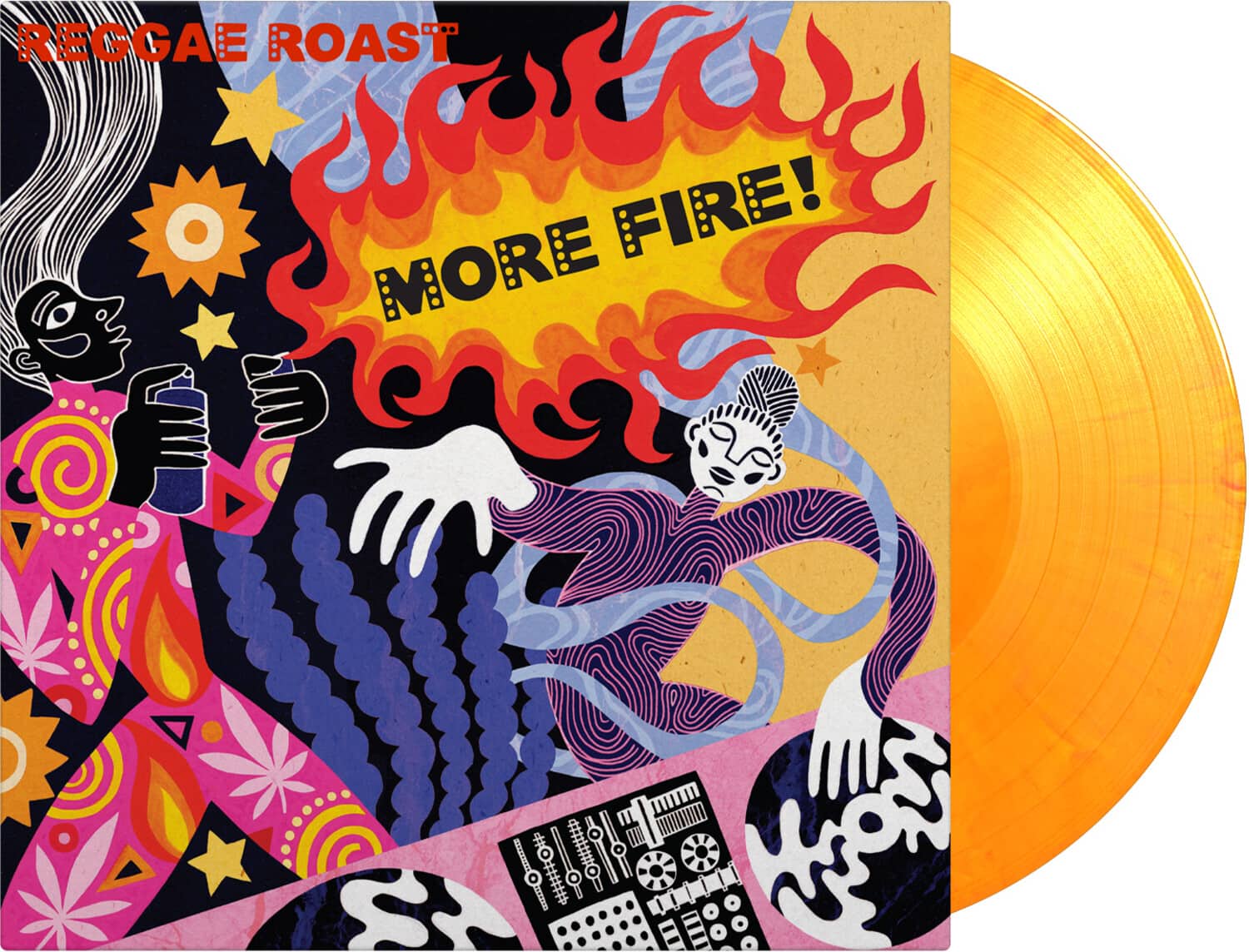 Reggae Roast - More Fire - Limited Gatefold 180-Gram Flaming Orange Colored Vinyl  - VINYL LP
