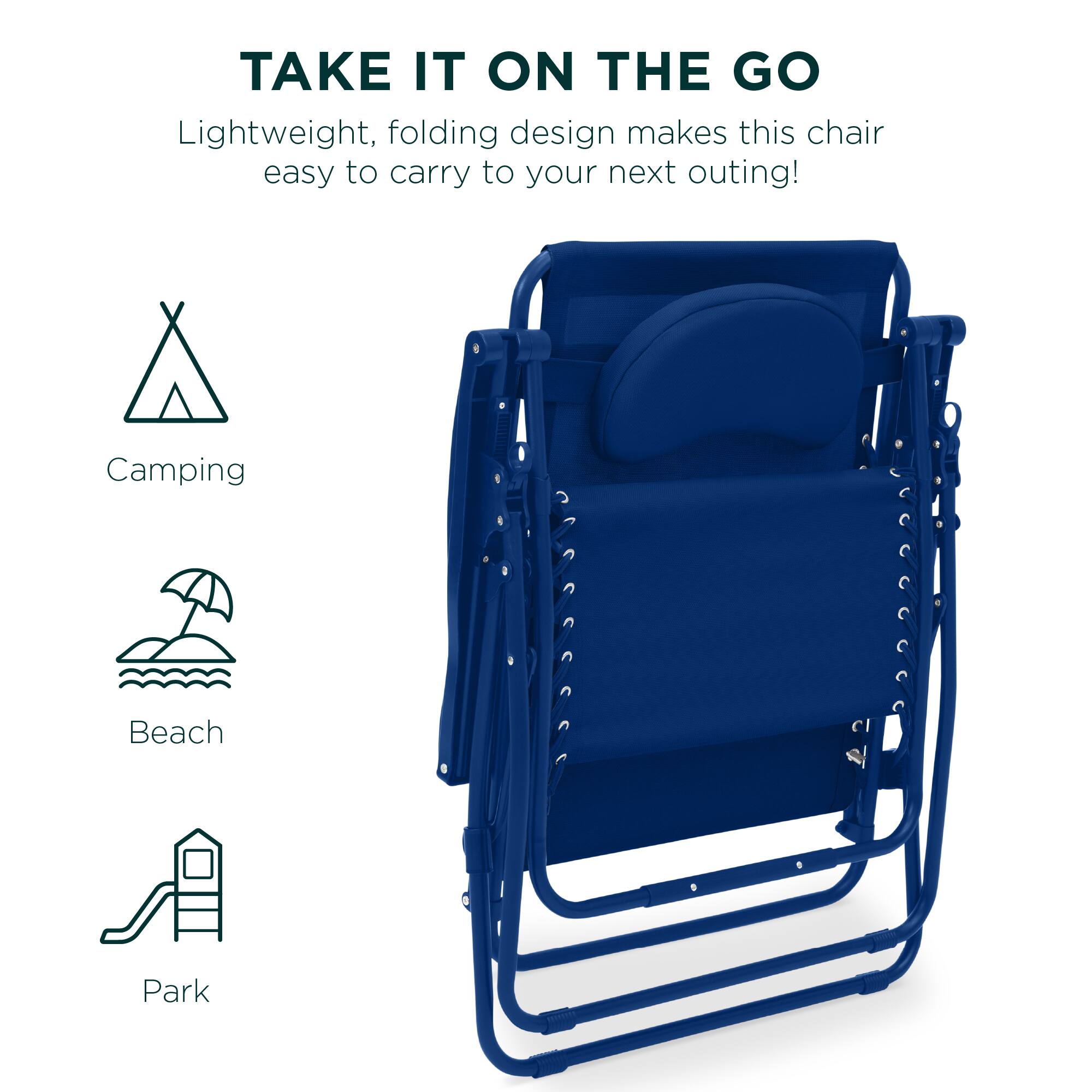 TAKE IT ON THE GO

Lightweight, folding design makes this chair easy to carry to your next outing!

Camping
Beach
Park