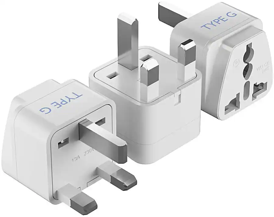 Type G Terminal Ceptics UK Type G Travel Plug Adapter 3 Pack White GP-7-3PK - Best Buy