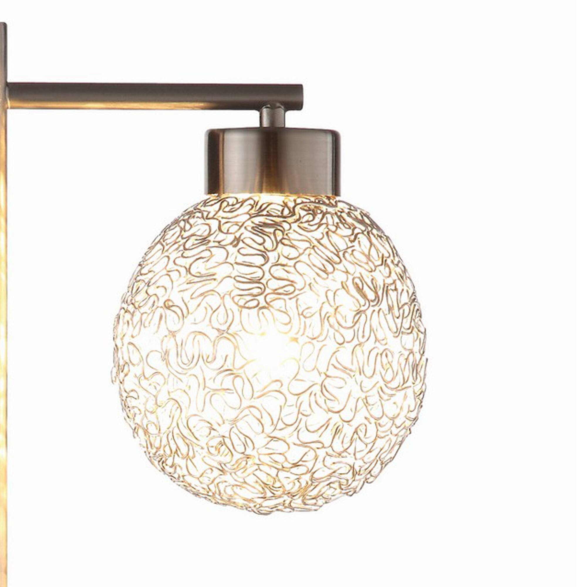 Angle. Manhattan Lane - Fern 31 Inch Table Lamp with 3 Orb Shades, Metal, Chrome Finish - Chrome.