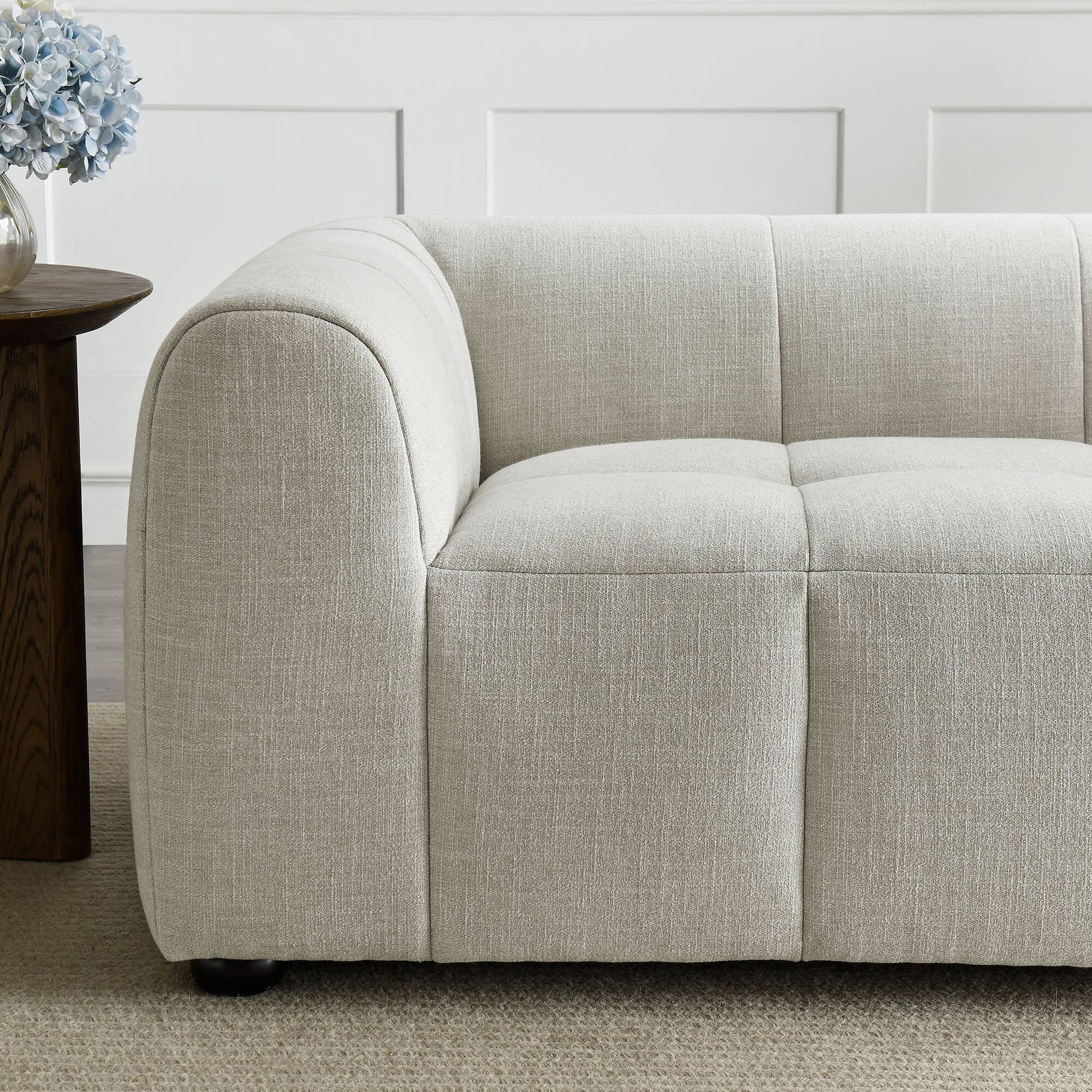 Alt View 8. Modway - Liana Upholstered Fabric Loveseat by Modway - Linen.