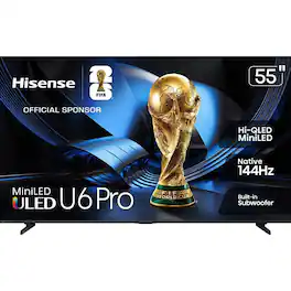 Hisense - 65" Class U6 Pro Series Mini LED ULED 4K Vidaa TV