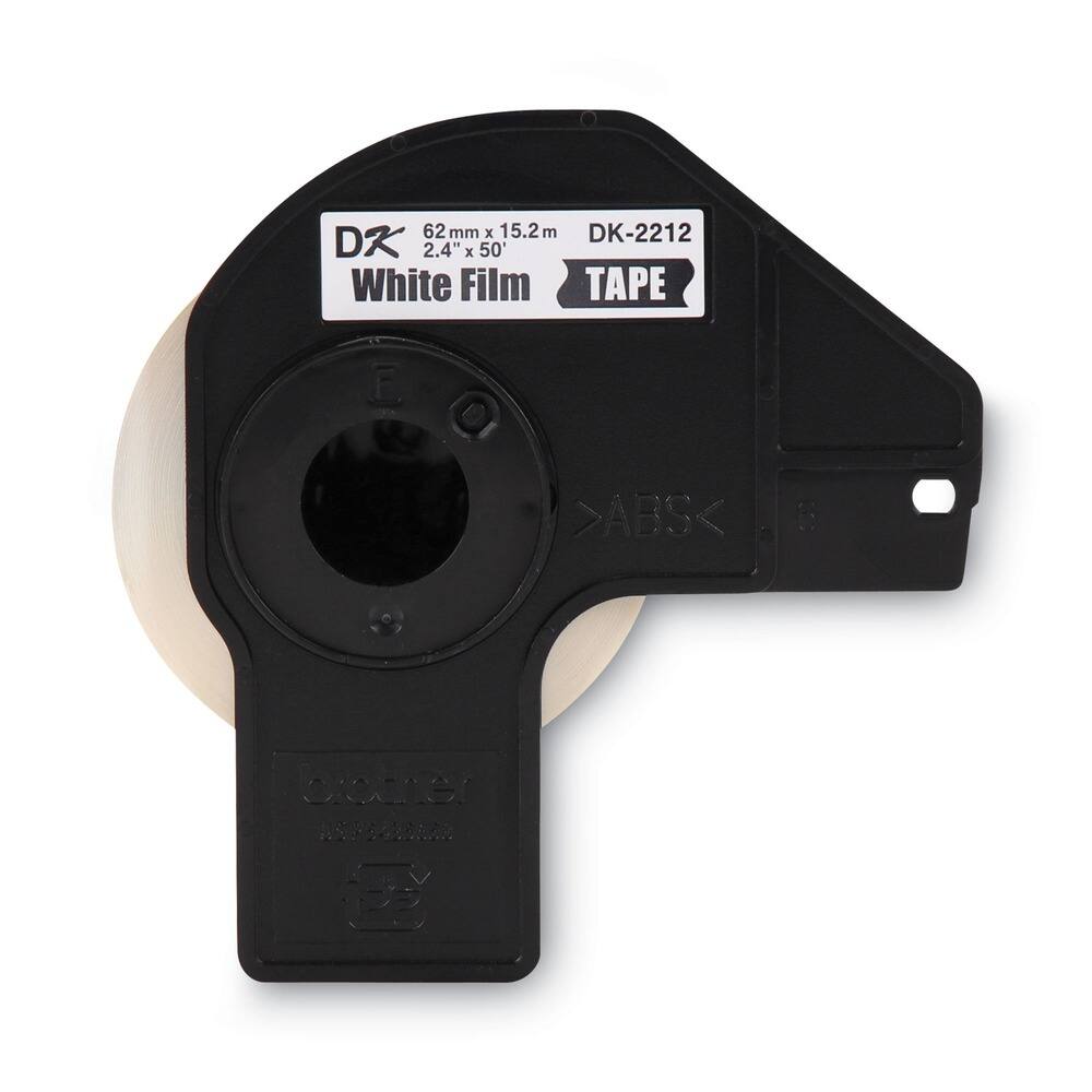 Brother DK2212 2.4 in. x 50 ft. Continuous Film Label Tape (1 Roll