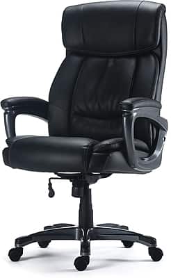 Staples Lockland Ergonomic Leather Managers Big & Tall Chair, 400