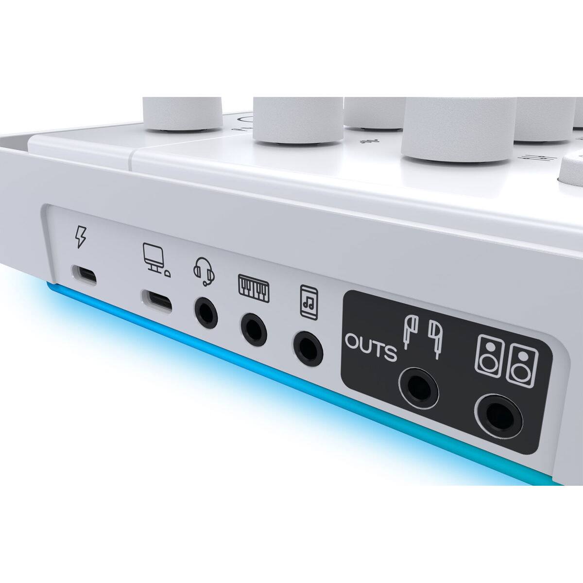 Alt View 9. Mackie - Mackie Mackie M CasterPortable Live Streaming Mixer (White) - White.