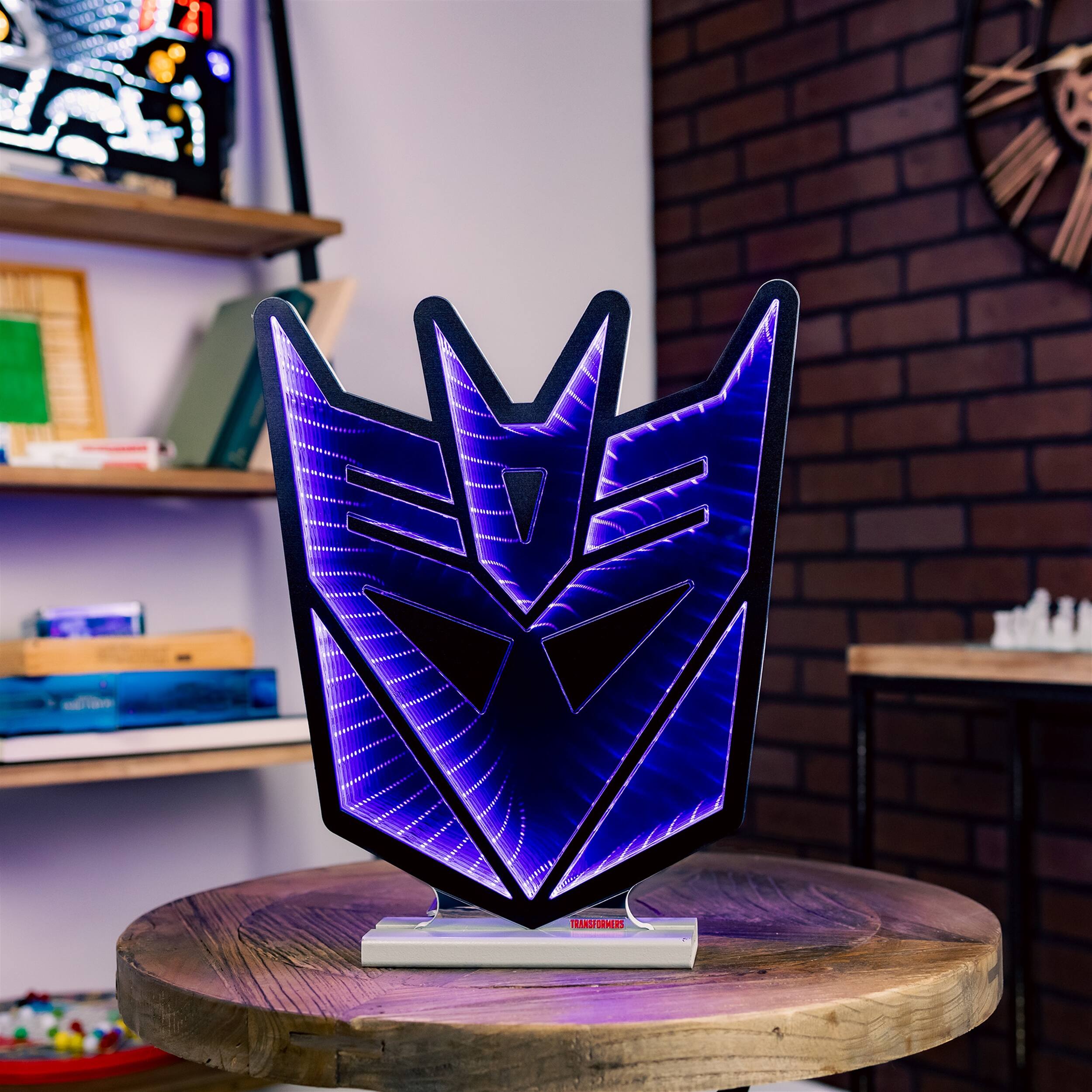 Angle. BreeBe - Transformers Decepticon Ekkolight 16"H - Purple, Black.