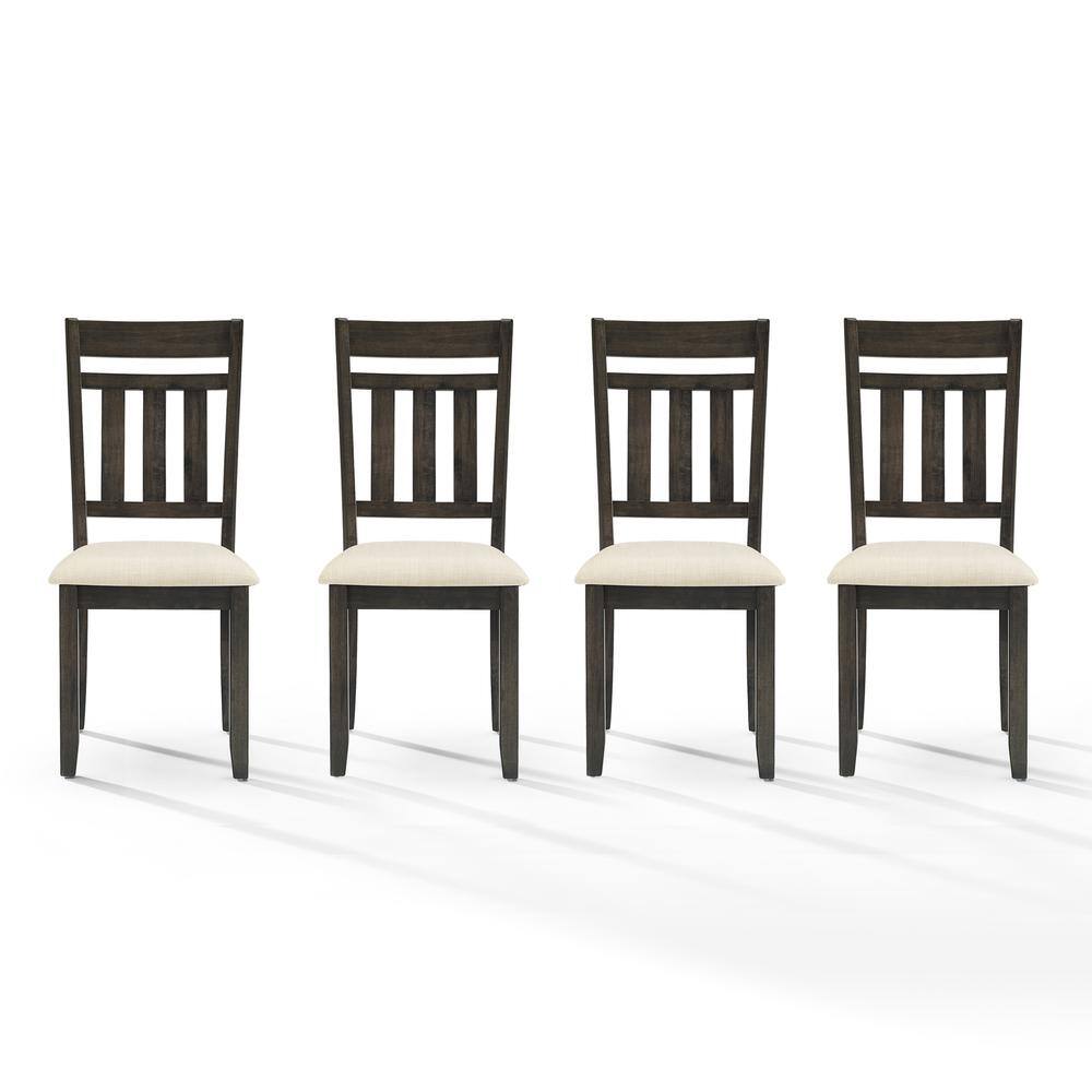 Alt View 1. Crosley Furniture - Hayden 4-Piece Slat Back Dining Chair Set - Grey.