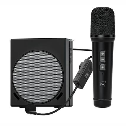 Front. TECH SAFARI - Winbridge S90 Voice Amplifier With 2 Wireless Handheld Microphones 30w Portable Pa System Hd Clear Sound Ba - S91.