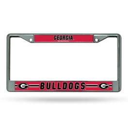 Rico Industries - Georgia Bulldogs Chrome Metal License Plate Frame for your Car or Truck - Multi