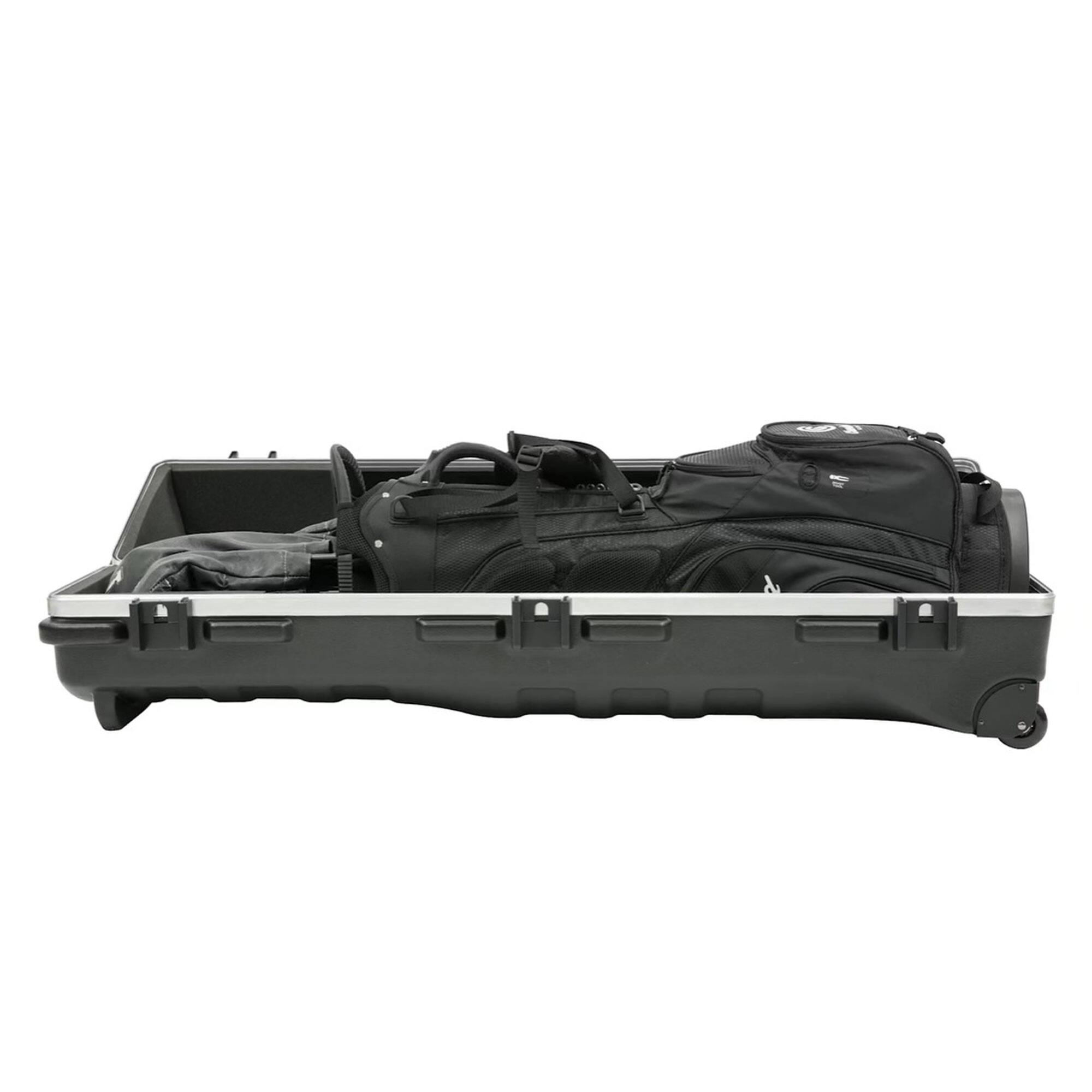 Alt View 5. SKB - SKB Cases ATA Deluxe Hard Plastic Storage Wheeled Golf Bag Travel Case (3 Pack) - Black.