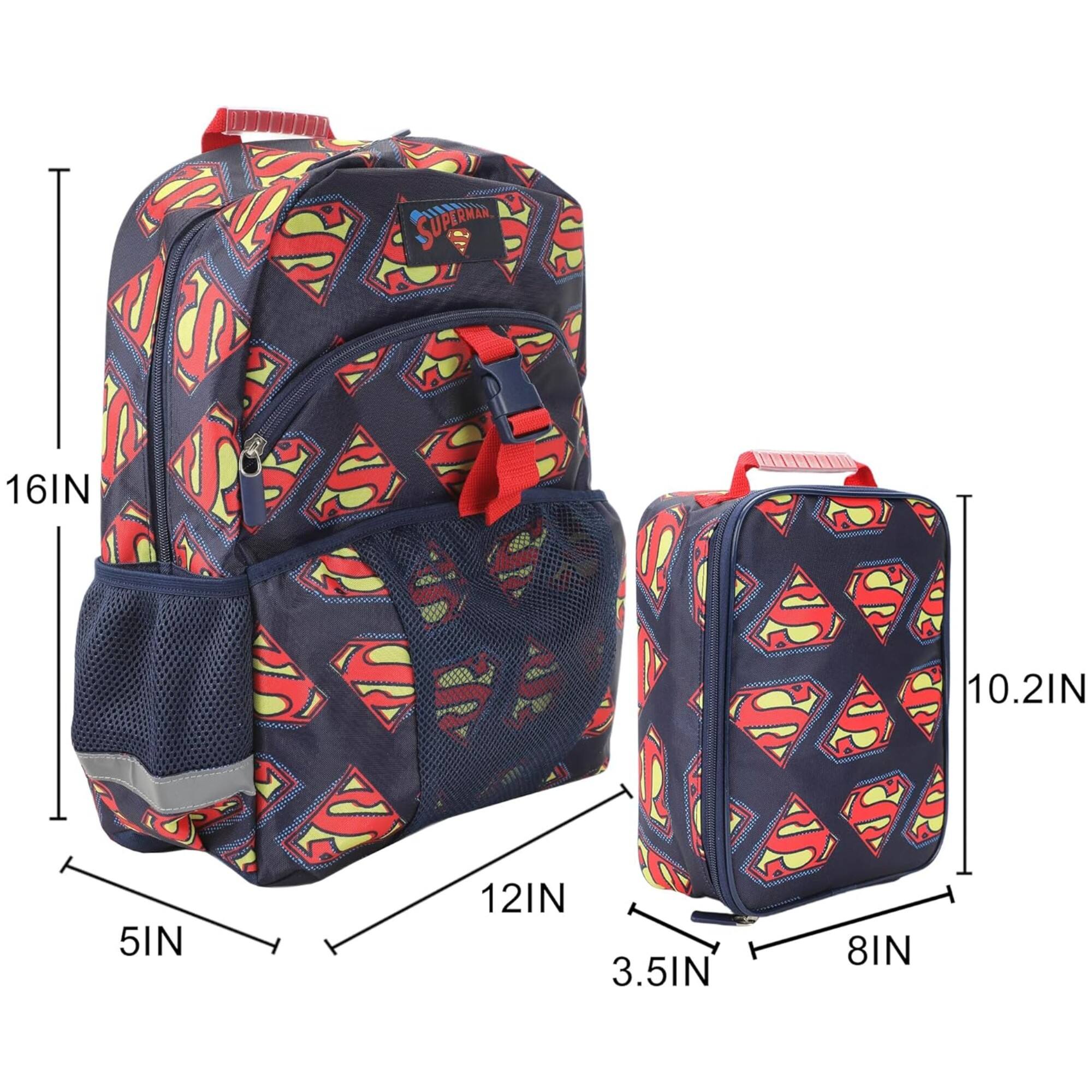 SUPERMAN  
16IN  
5IN  
12IN  
10.2IN  
8IN  
3.5IN