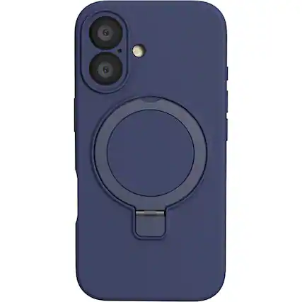 Front. SaharaCase - Venture Series Silicone Case with MagSafe for Apple iPhone 16 - Midnight Blue.