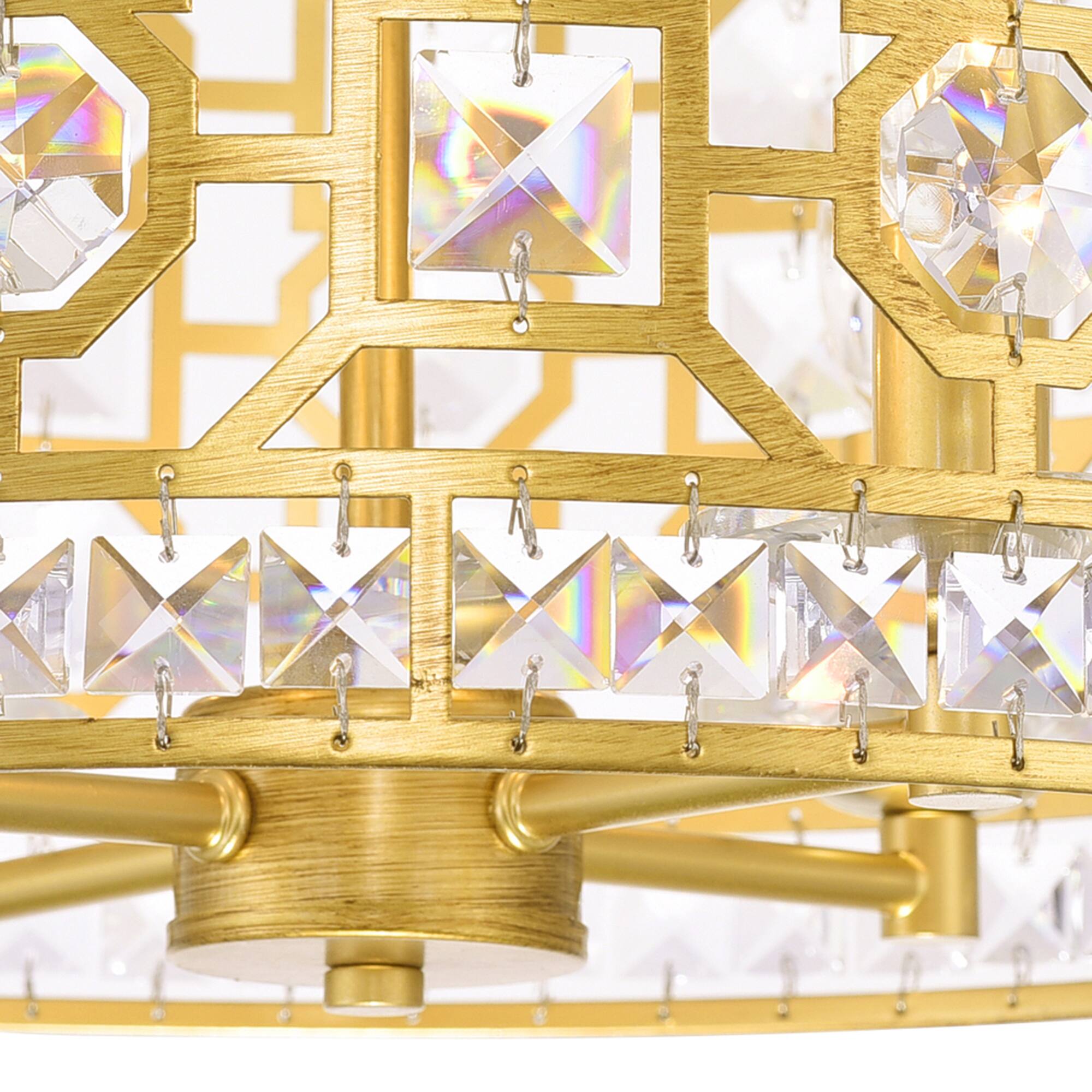 Back. CWI Lighting - Belinda 4 Light Chandelier With Champagne Finish - Champagne.